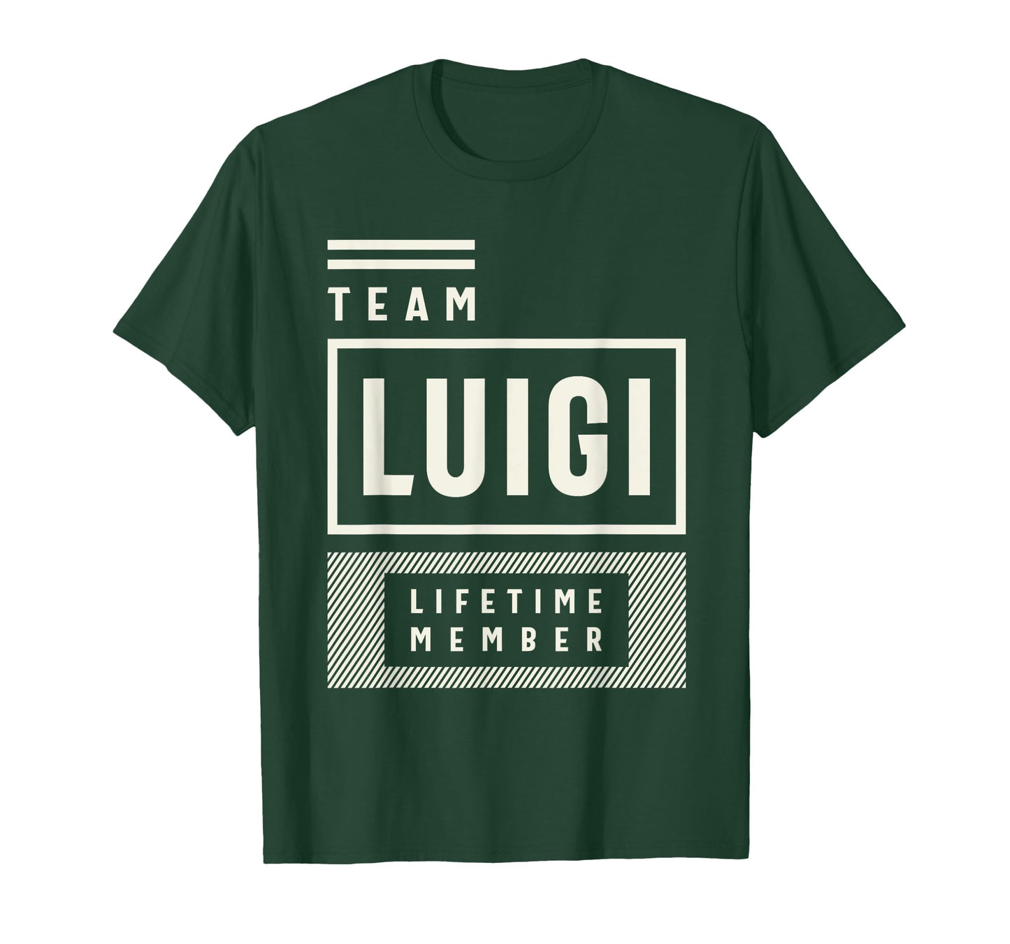 Team Luigi Lifetime Member Funny Name Luigi T-Shirt
