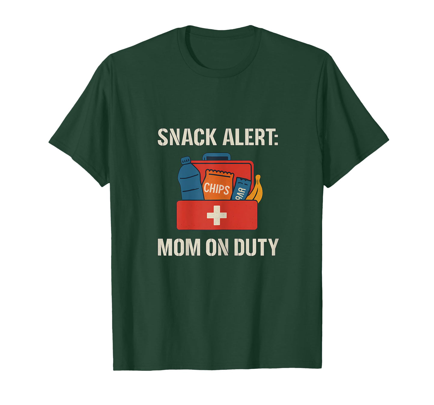 Snack Alert Mom On Duty Sports Mom Novelty T-Shirt