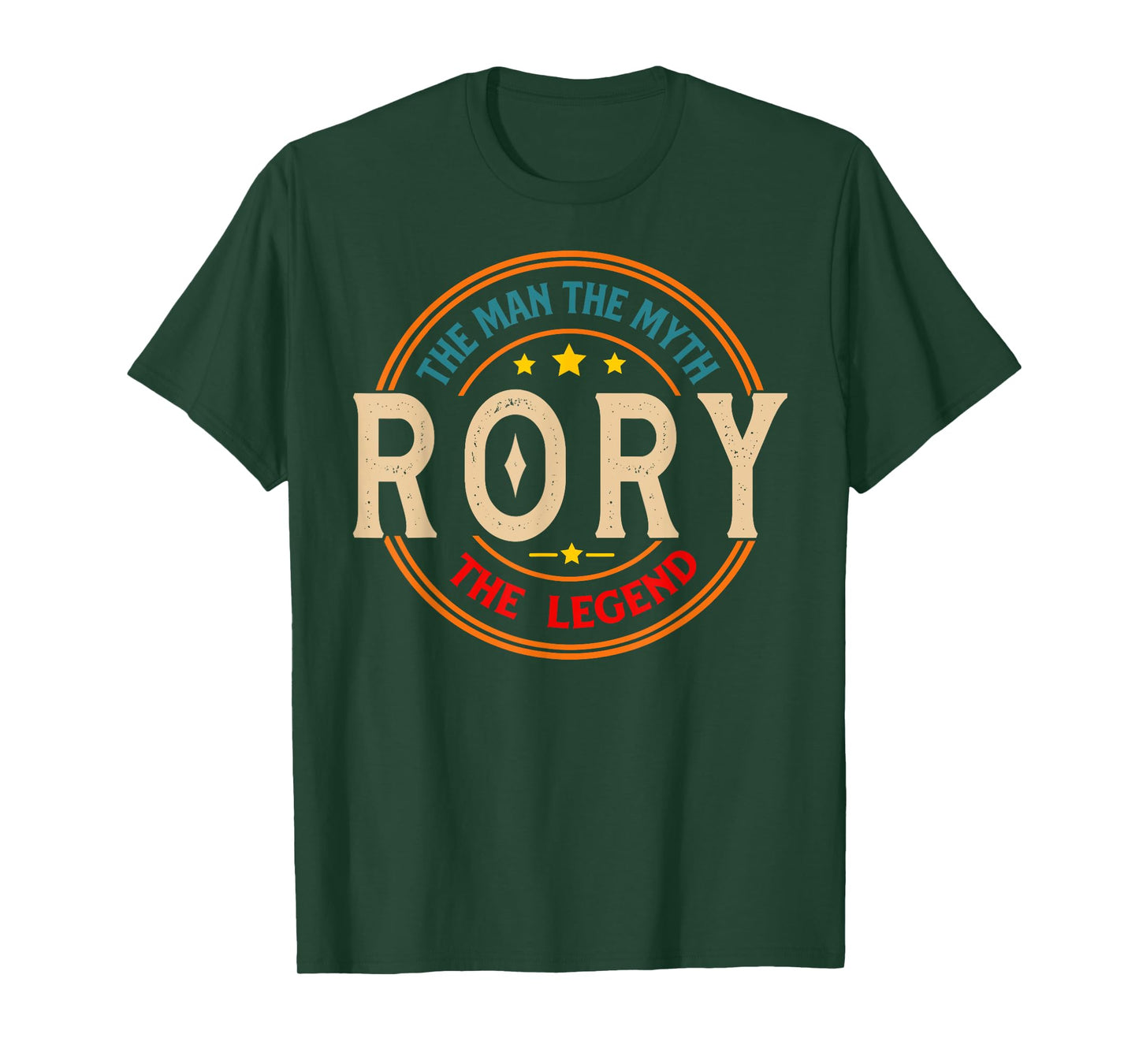 RORY The Man The Myth The Legend Vintage Personalized T-Shirt
