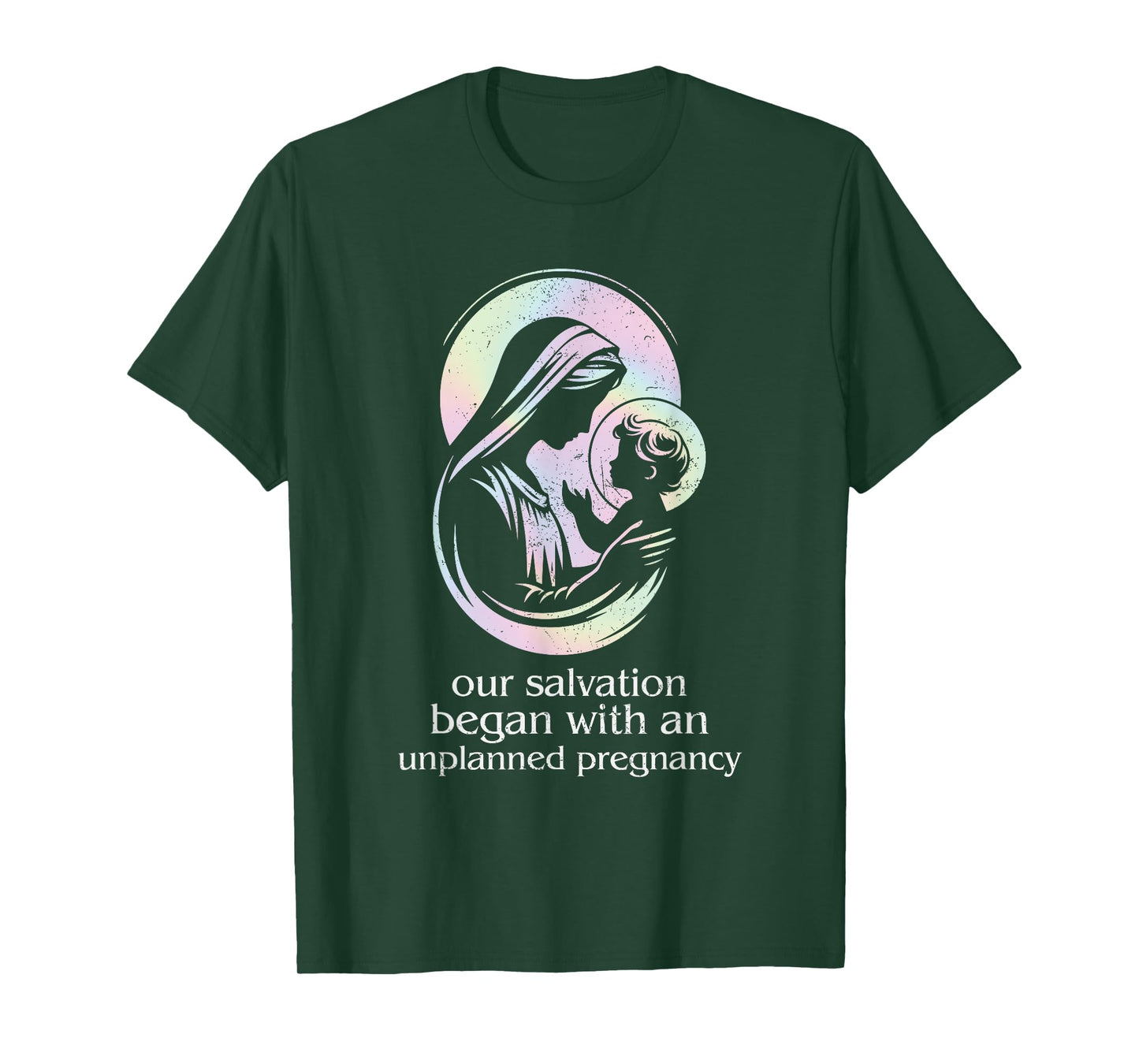 Pro-Life Christian Faith Unplanned Pregnancy Prolife Grunge T-Shirt