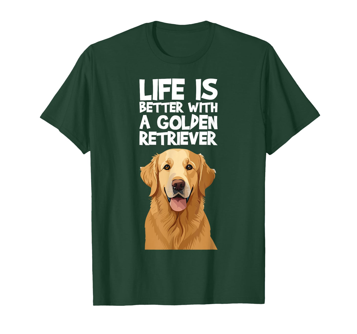 Life Is Better With A Golden Retriever Shirt for a Dog Lover Men Women T-Shirt