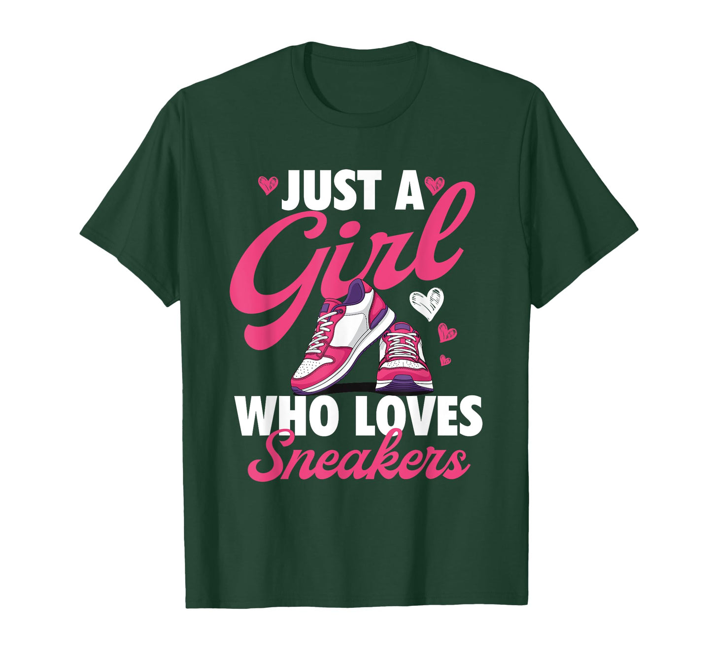 Just A Girl Who Loves Sneakers - Sneaker Head Sneaker Fan T-Shirt
