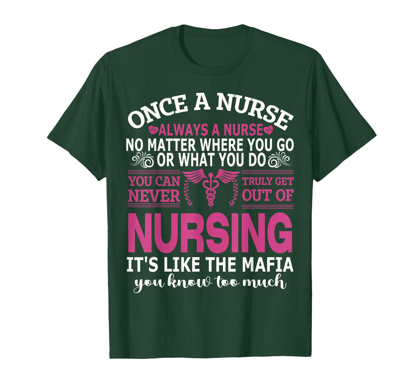 Once Nurse Always A Nurse Where You Go & What You Do - Nurse T-Shirt