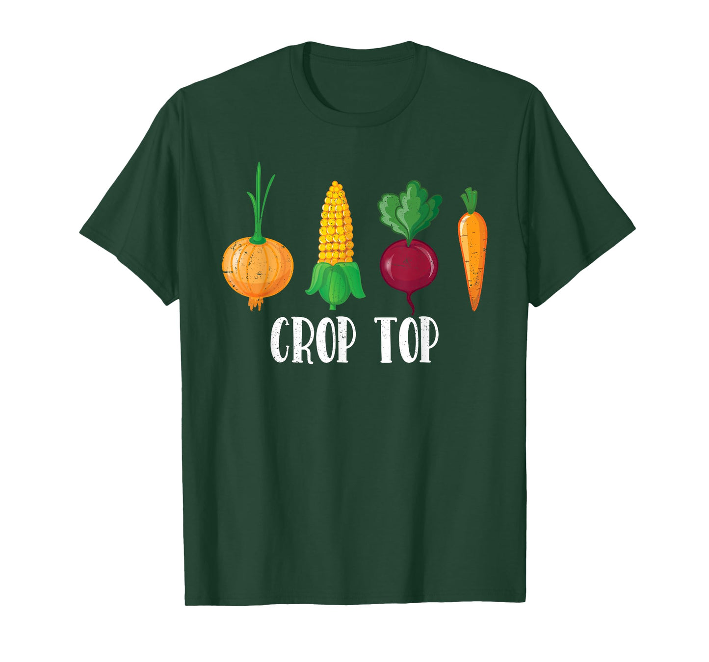 Crop Top Funny Farming Root Vegetable Gardening Farmer T-Shirt