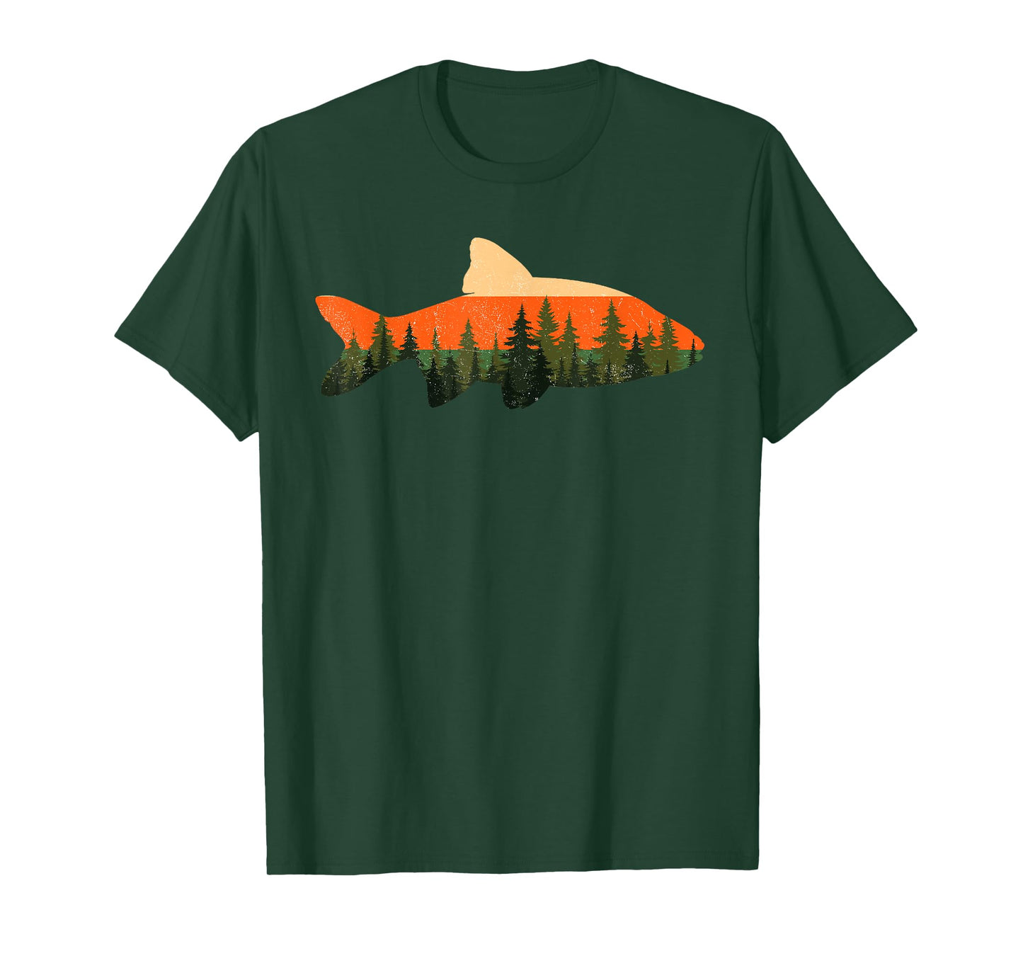 Trout Fly Fishing Outdoor Forest Nature Wildlife Fisherman T-Shirt