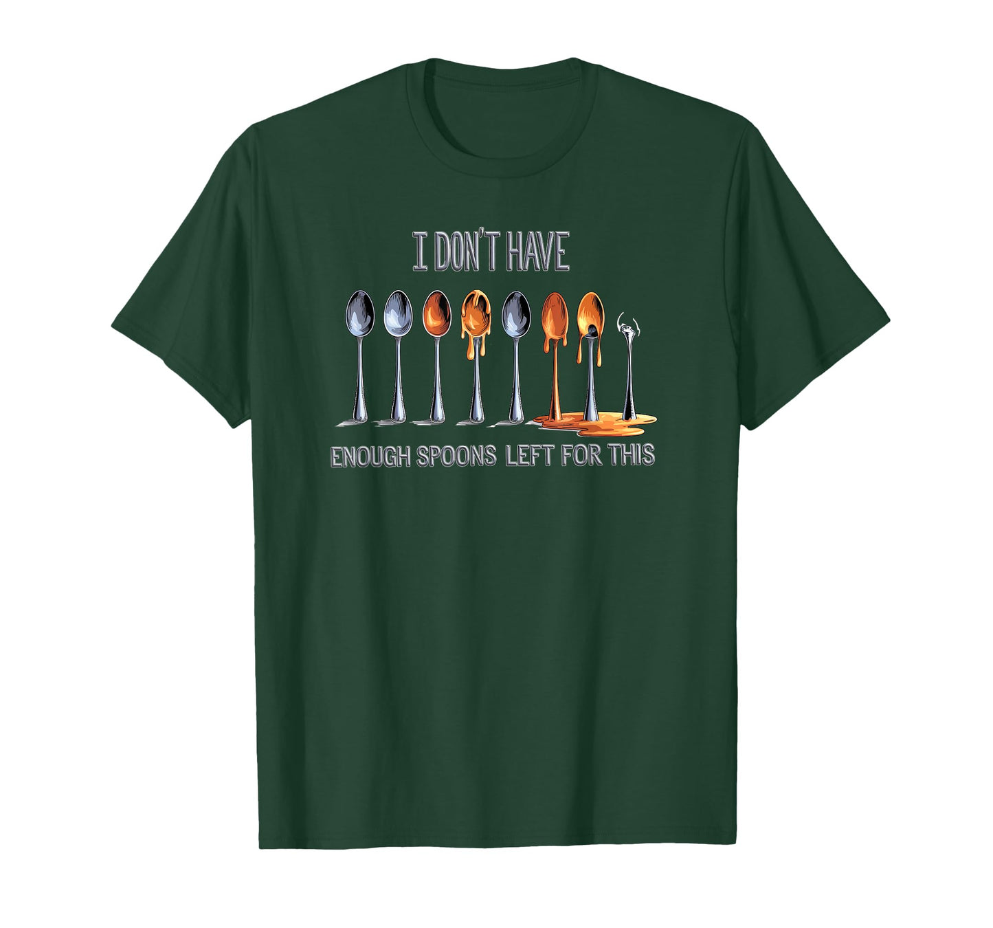 Spoon Theory Chronic Illness Energy Management T-Shirt