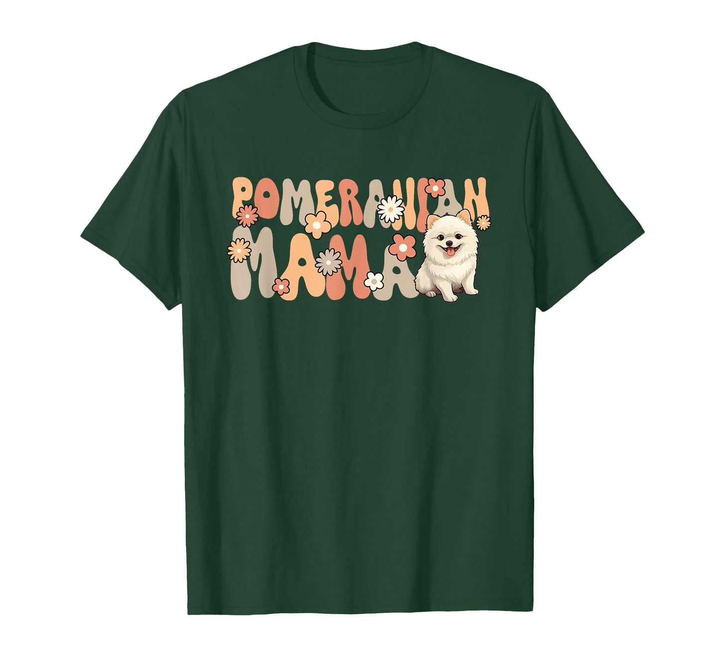 Pomeranian Groovy World's Best Pomeranian Mom T-Shirt