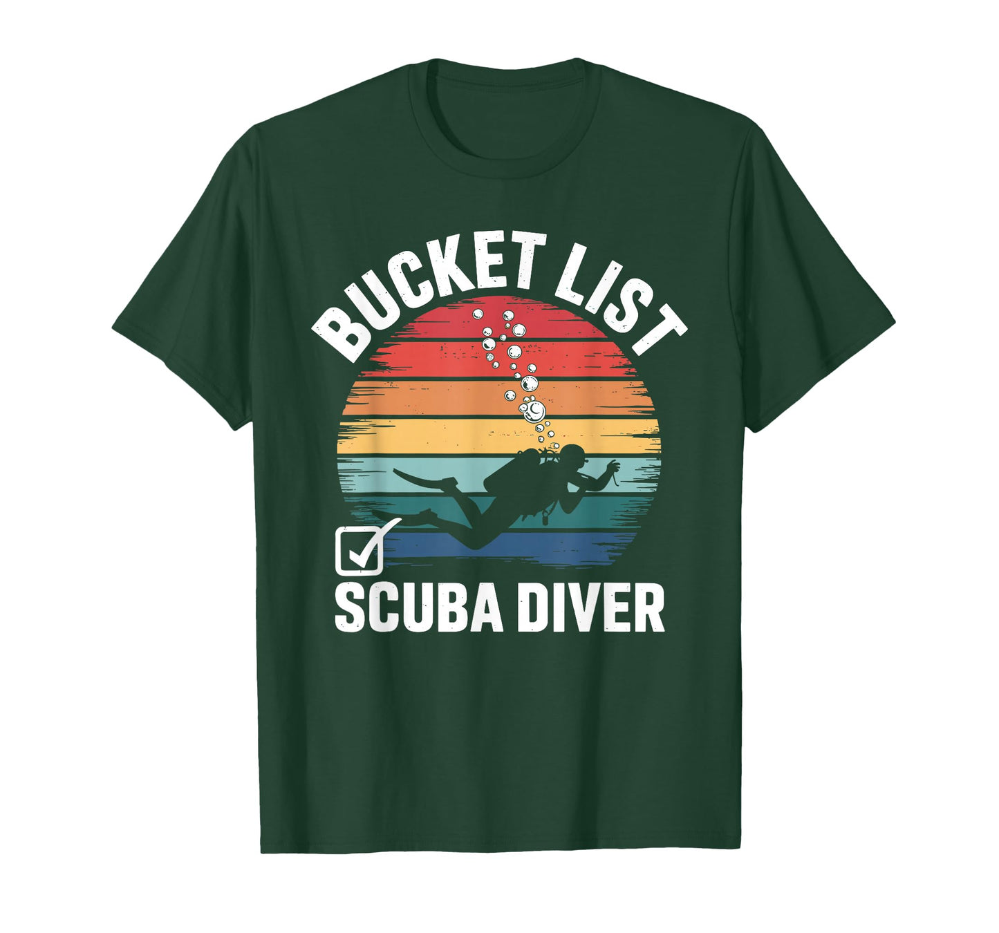 Bucket List SCUBA DIVER Ultimate Scuba Diving Adventure T-Shirt