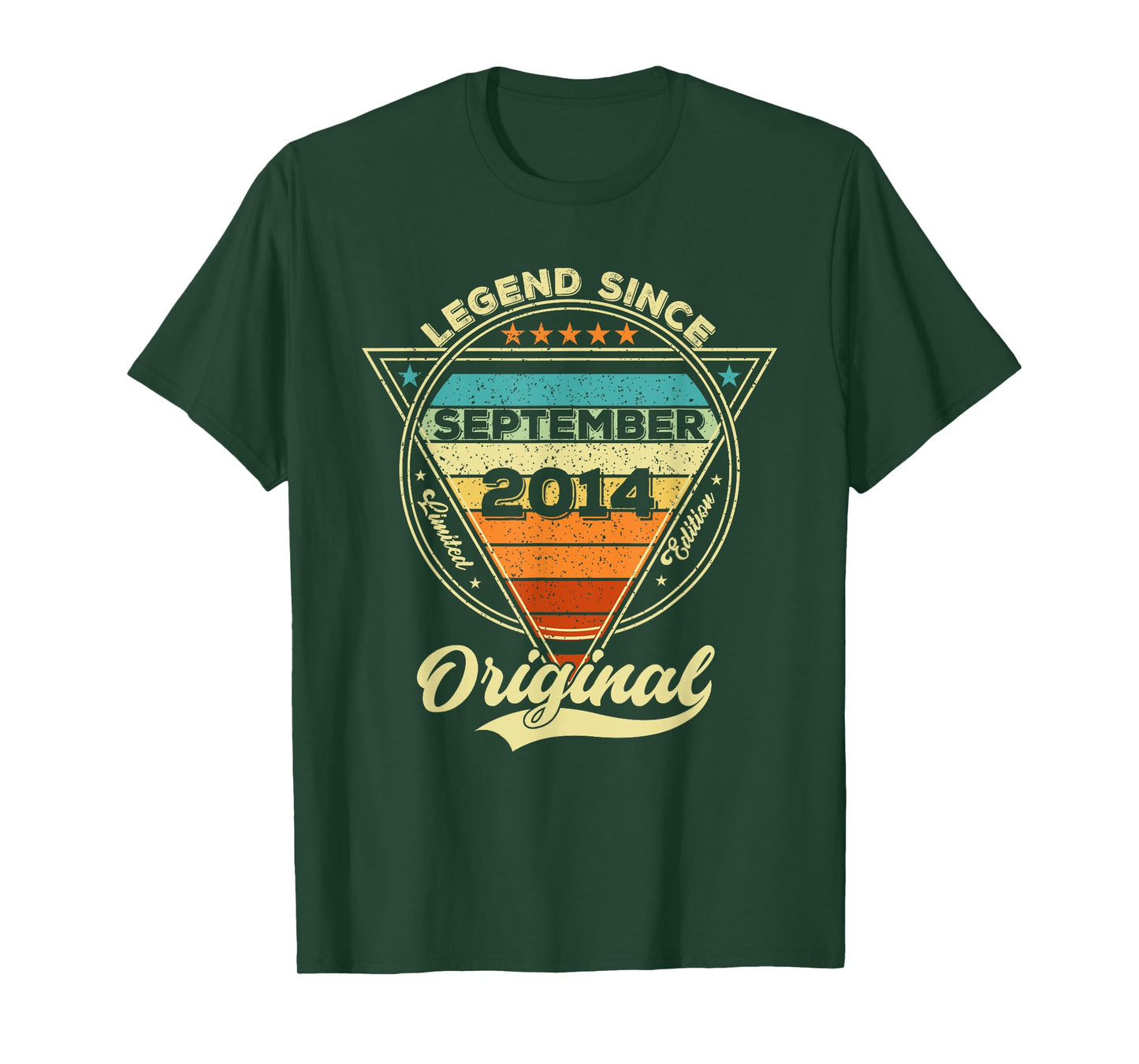Vintage 11th Birthday Legend Since September 2014 T-Shirt