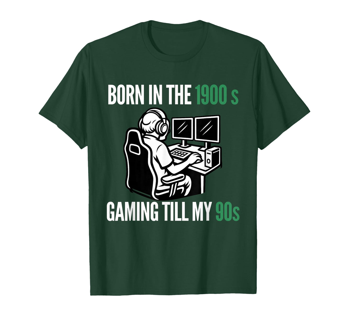 Funny Gamer Humor Born in The 1900s Gaming Till 90s T-Shirt