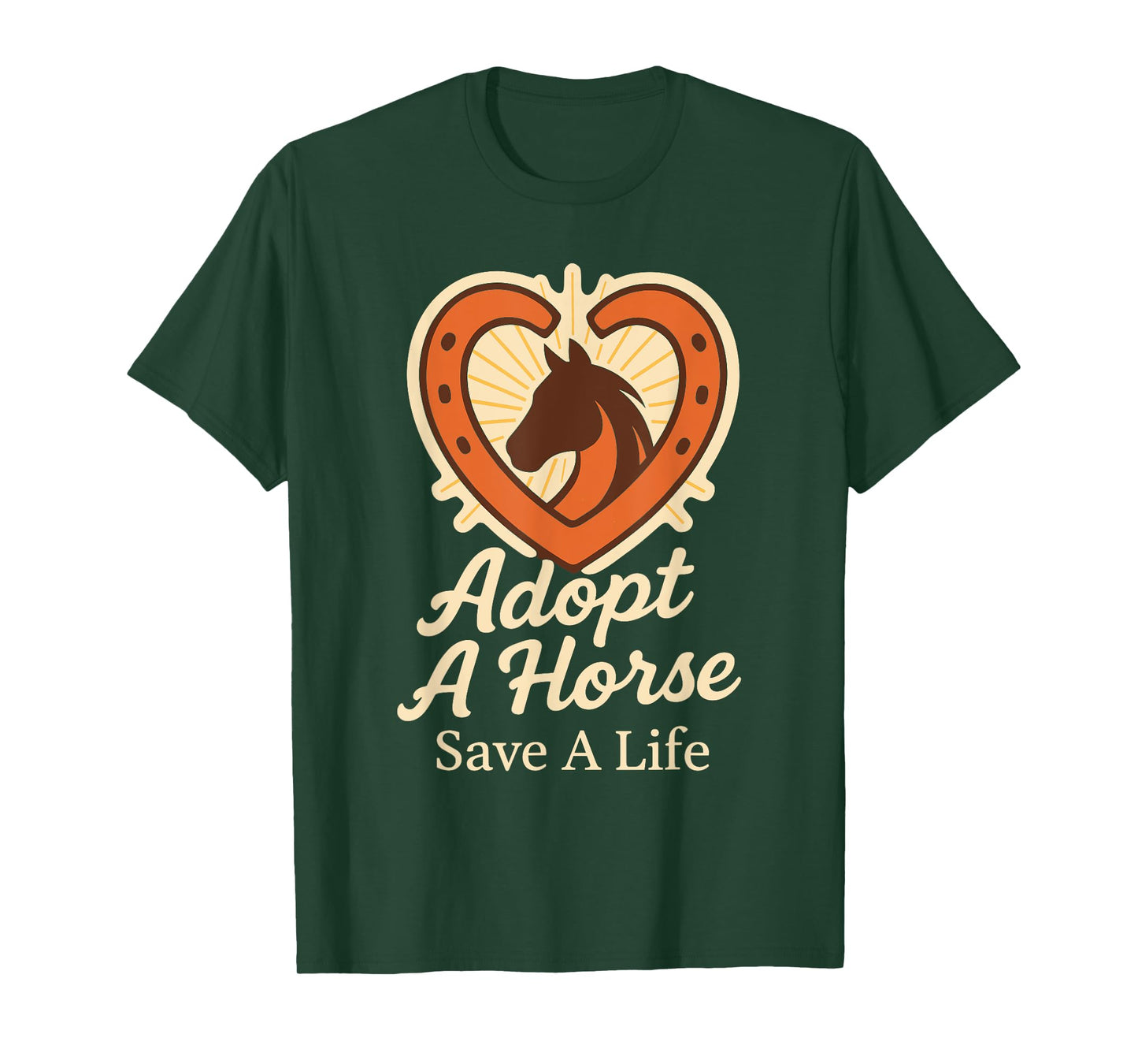 Horse Rescue Animal Sanctuary Equestrian Adoption Pride T-Shirt