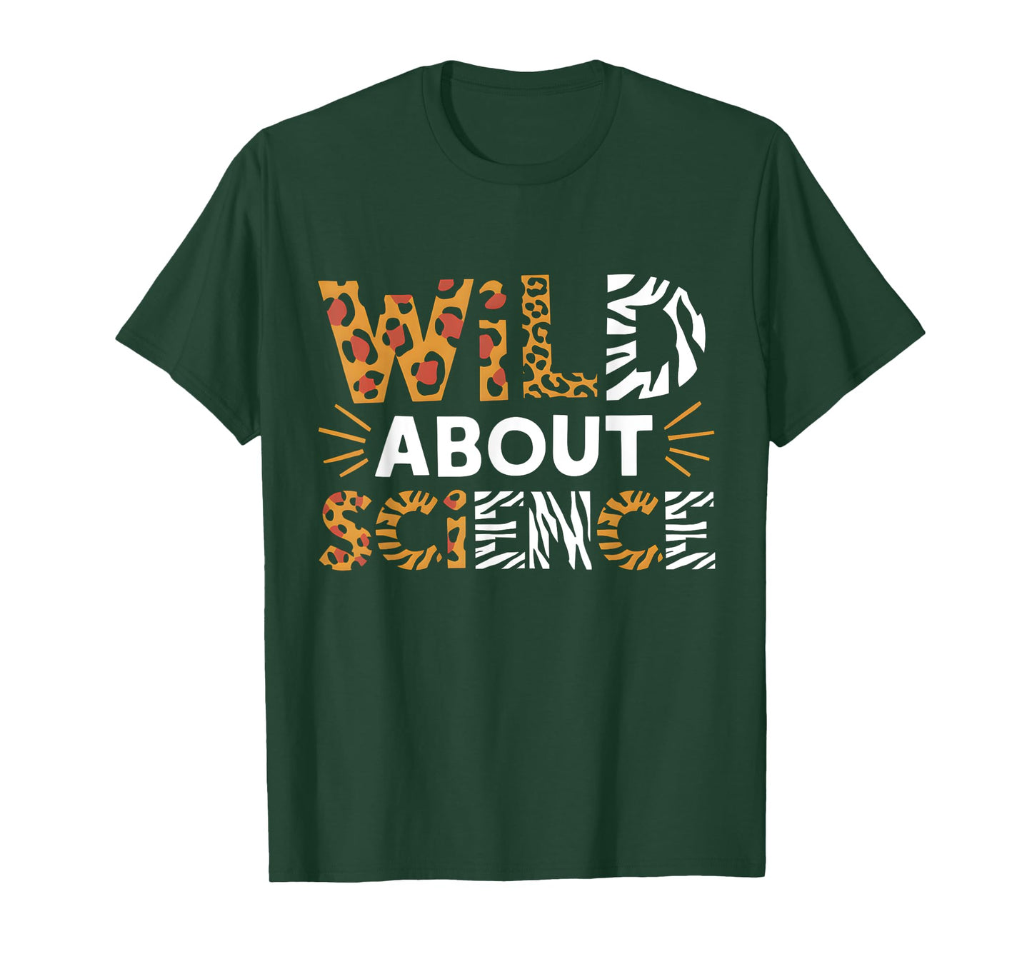 Wild About Science Teacher Animal Print Appreciation T-Shirt