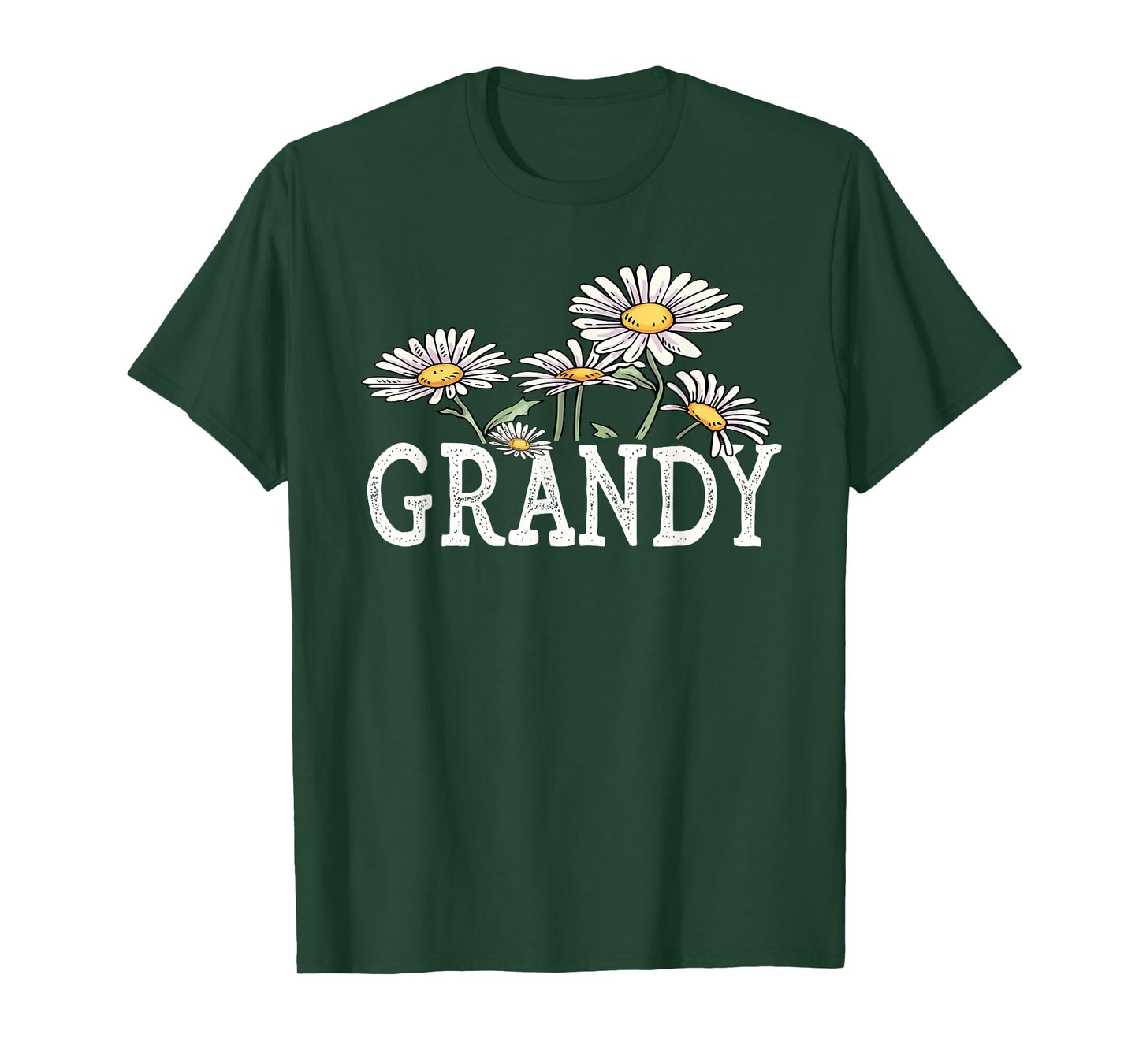 Grandy Floral Chamomile Design Mother's Day Gifts Grandy T-Shirt