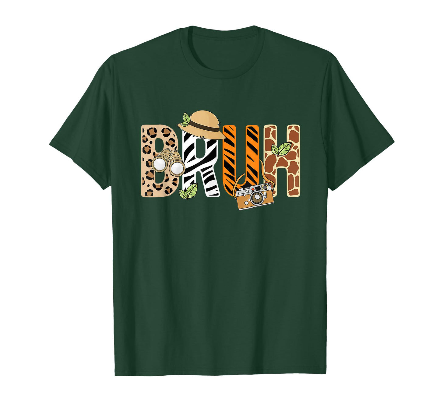 Bruh Zookeeper Safari Funny Animal Wildlife Boys Kids T-Shirt