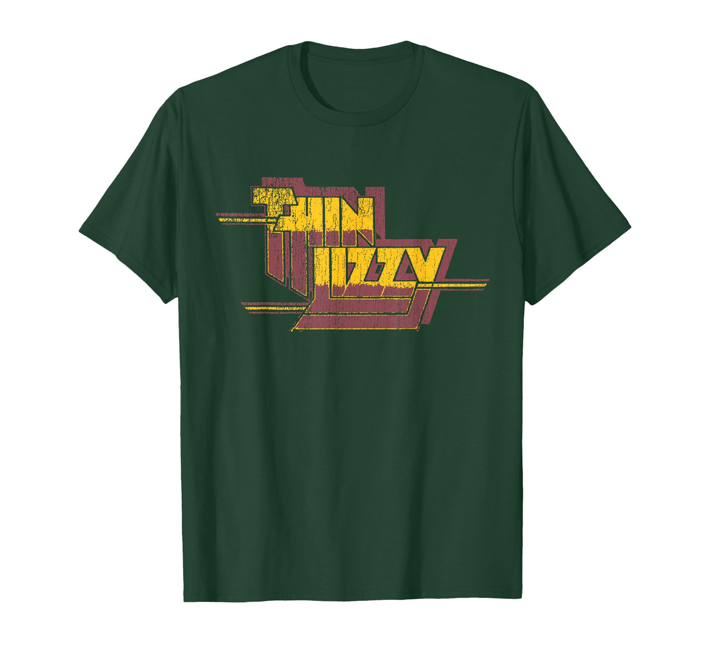 Thin Lizzy – Nightlife Album Distressed Red Logo T-Shirt