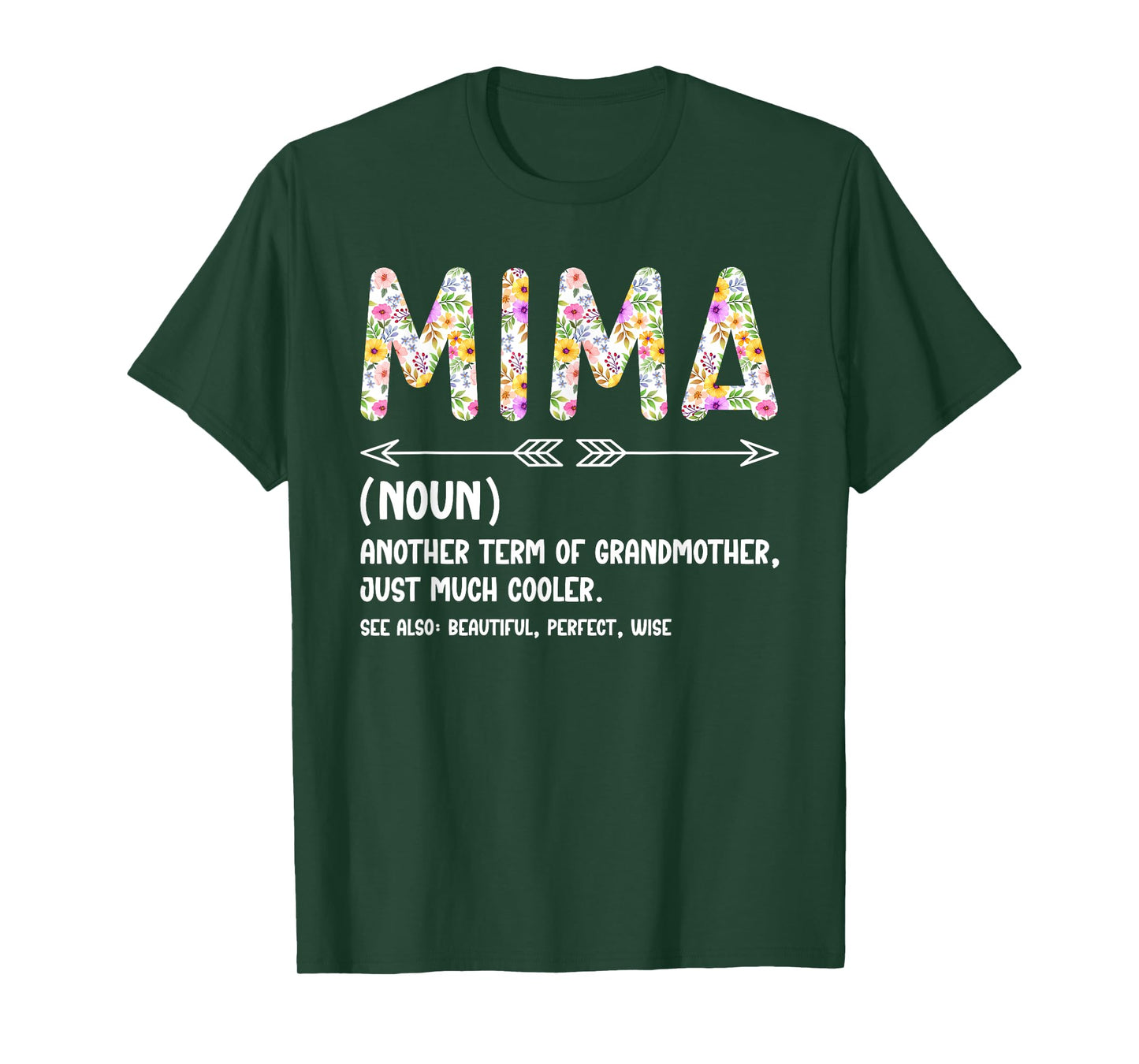 Mima Definition Mima Grandma Mima Grandmother T-Shirt