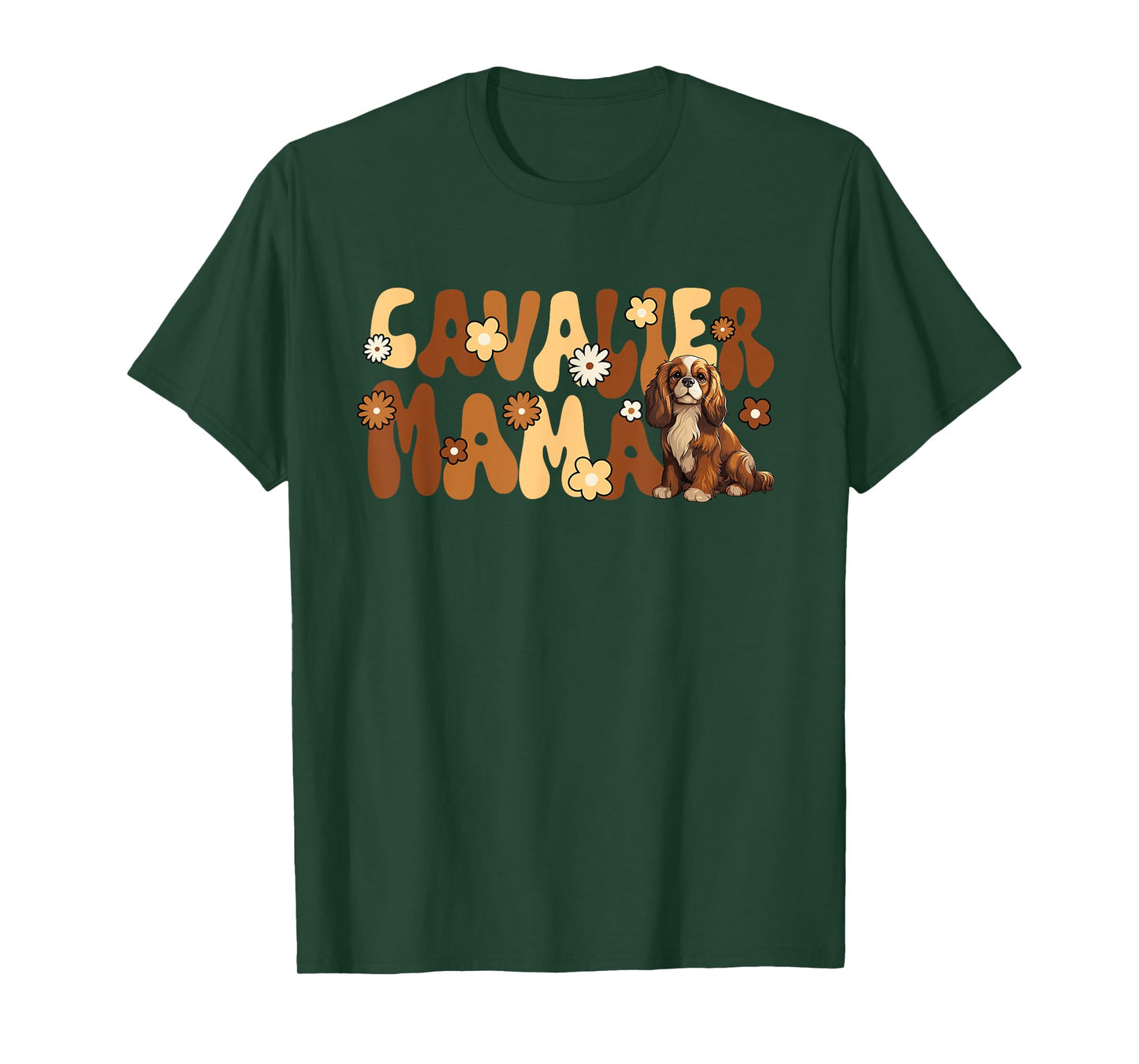 Cavalier King Charles Spaniel Groovy World's Best Cavalier T-Shirt