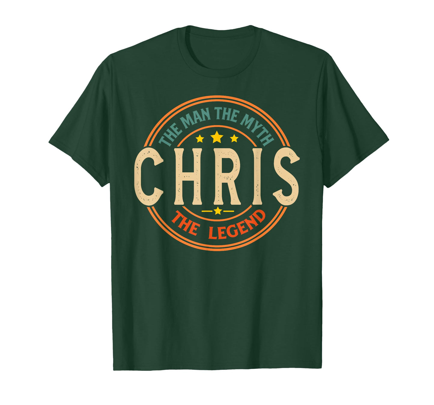 CHRIS The Man The Myth The Legend Vintage Personalized T-Shirt