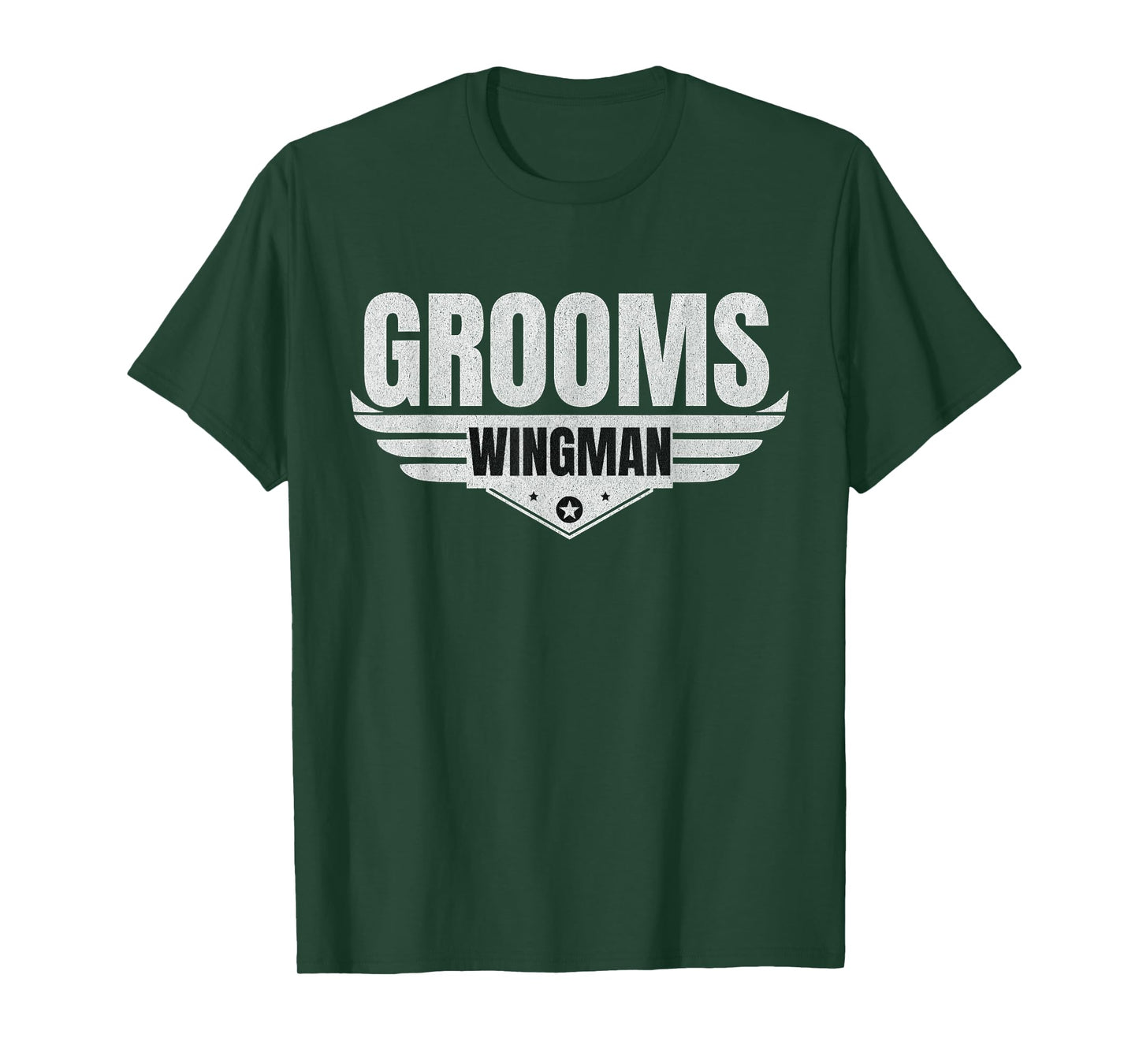 Grooms Wingman Funny Wedding Groomsmen Bachelor Design Gifts T-Shirt