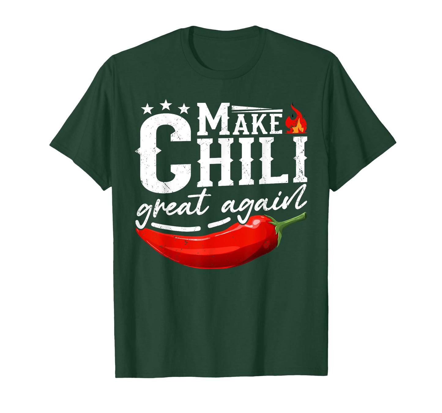 Make Chili Great Again Red Pepper Flame Chili Peppers T-Shirt