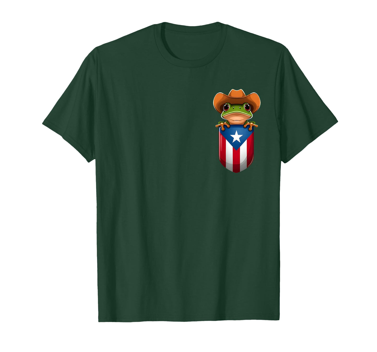 Coqui Frog Puerto rico Men Boricua Pocket T-Shirt