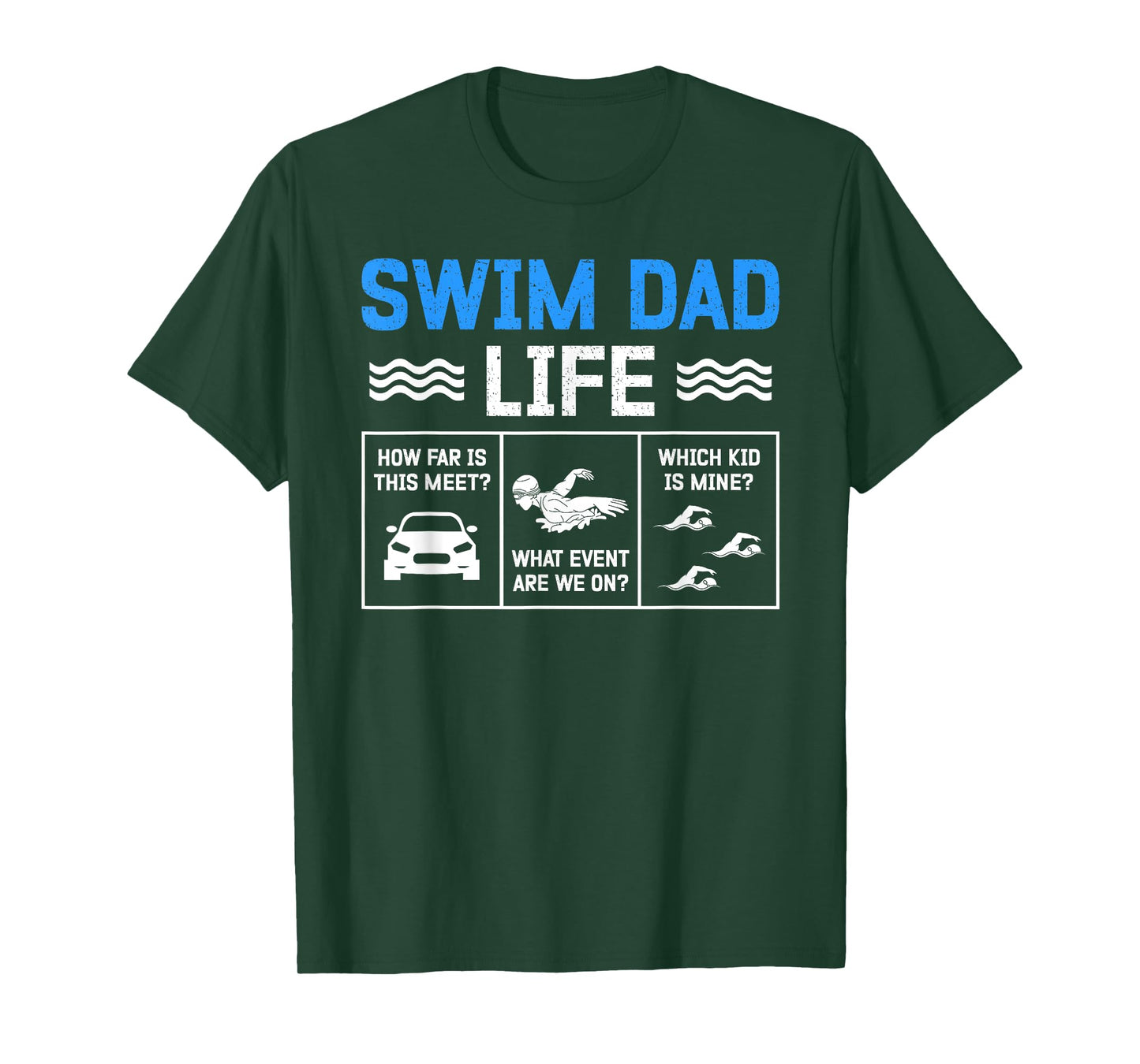 Swim Dad Life Swimming Dad Of A Swimmer Dad Swim Father T-Shirt