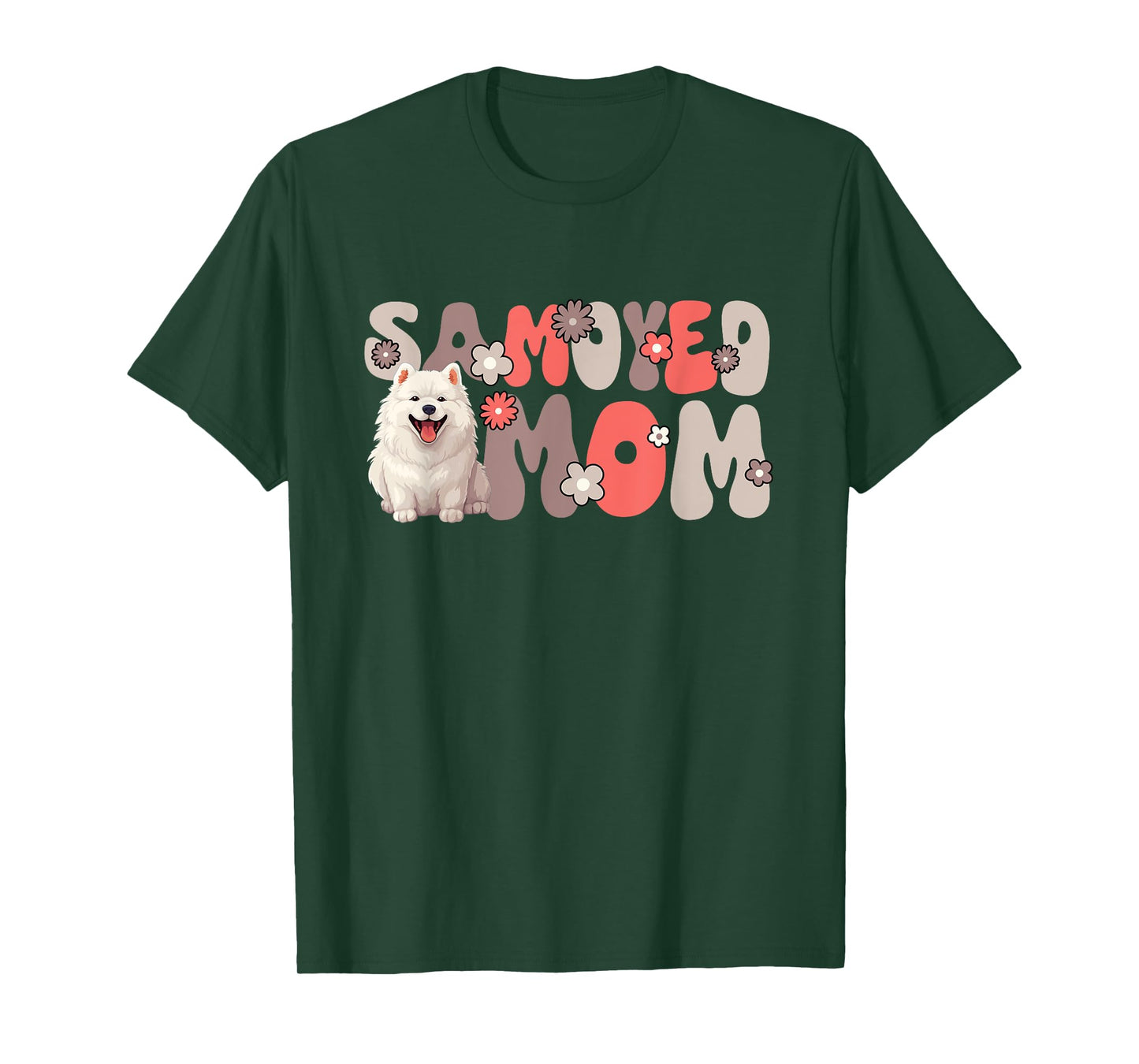 Samoyed Groovy World's Best Samoyed Mom T-Shirt