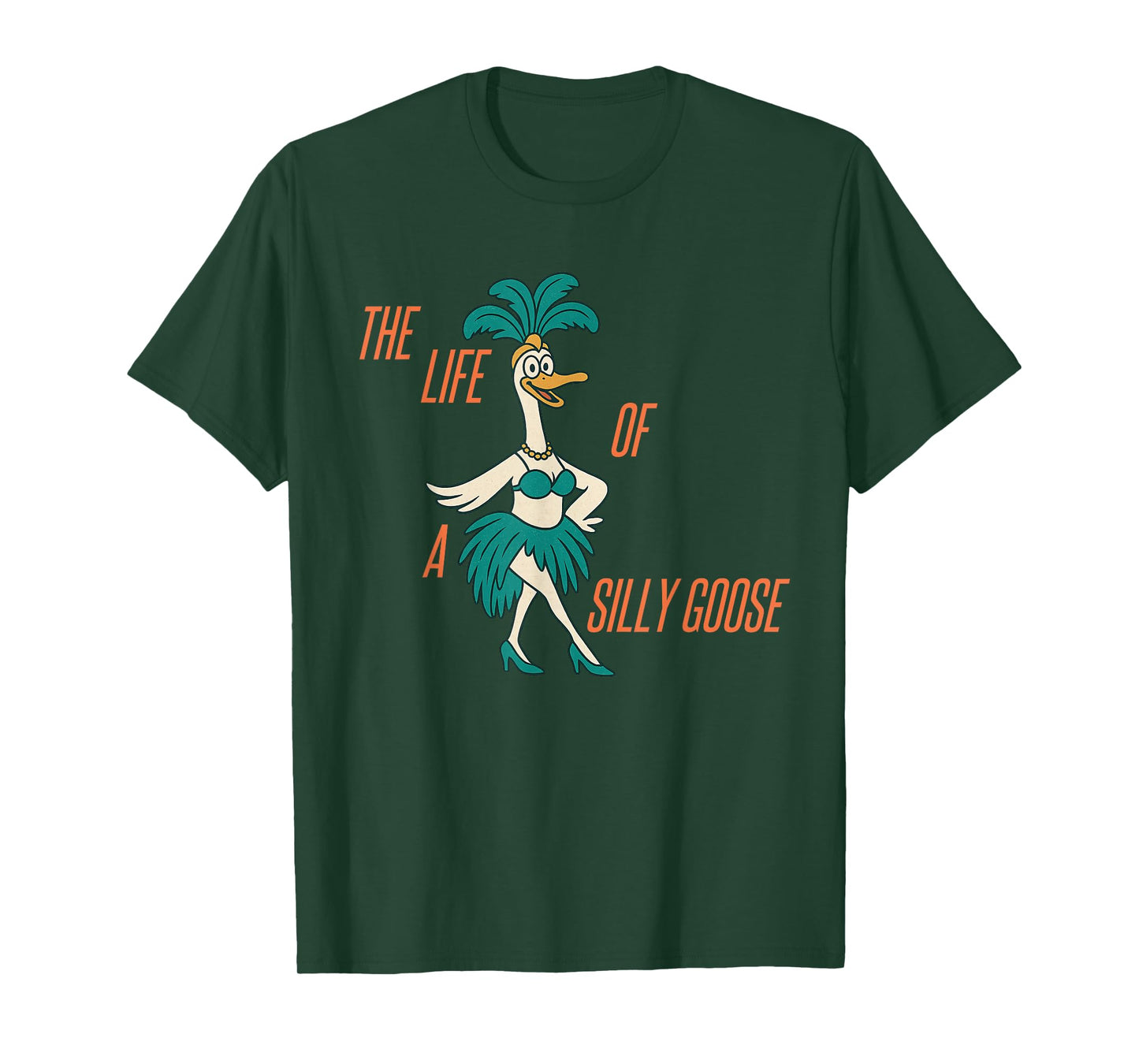 The Life of A Silly Goose Funny Trendy Meme Show Girl T-Shirt