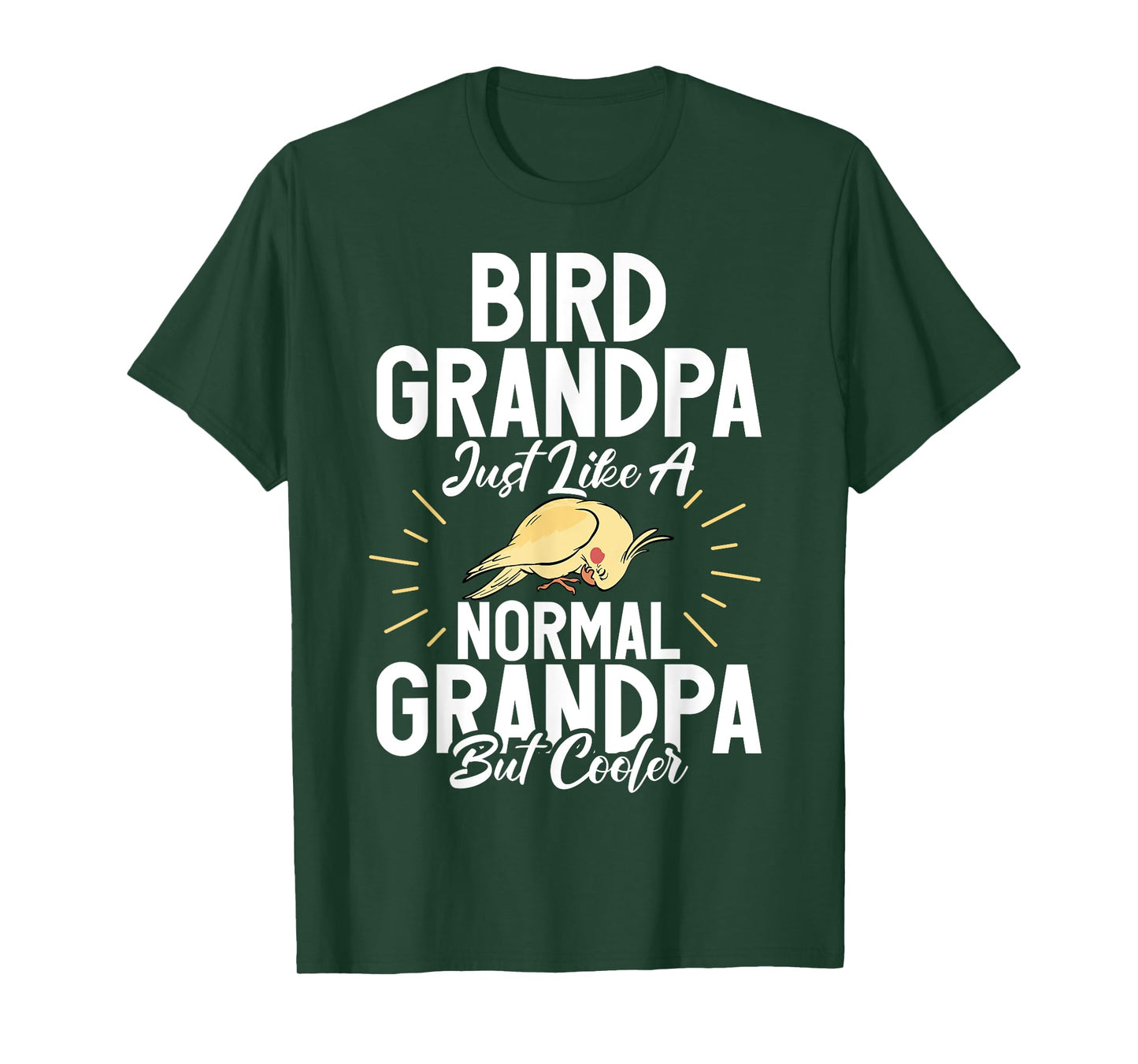 Bird Grandpa just like a normal Grandpa but cooler Cockatiel T-Shirt
