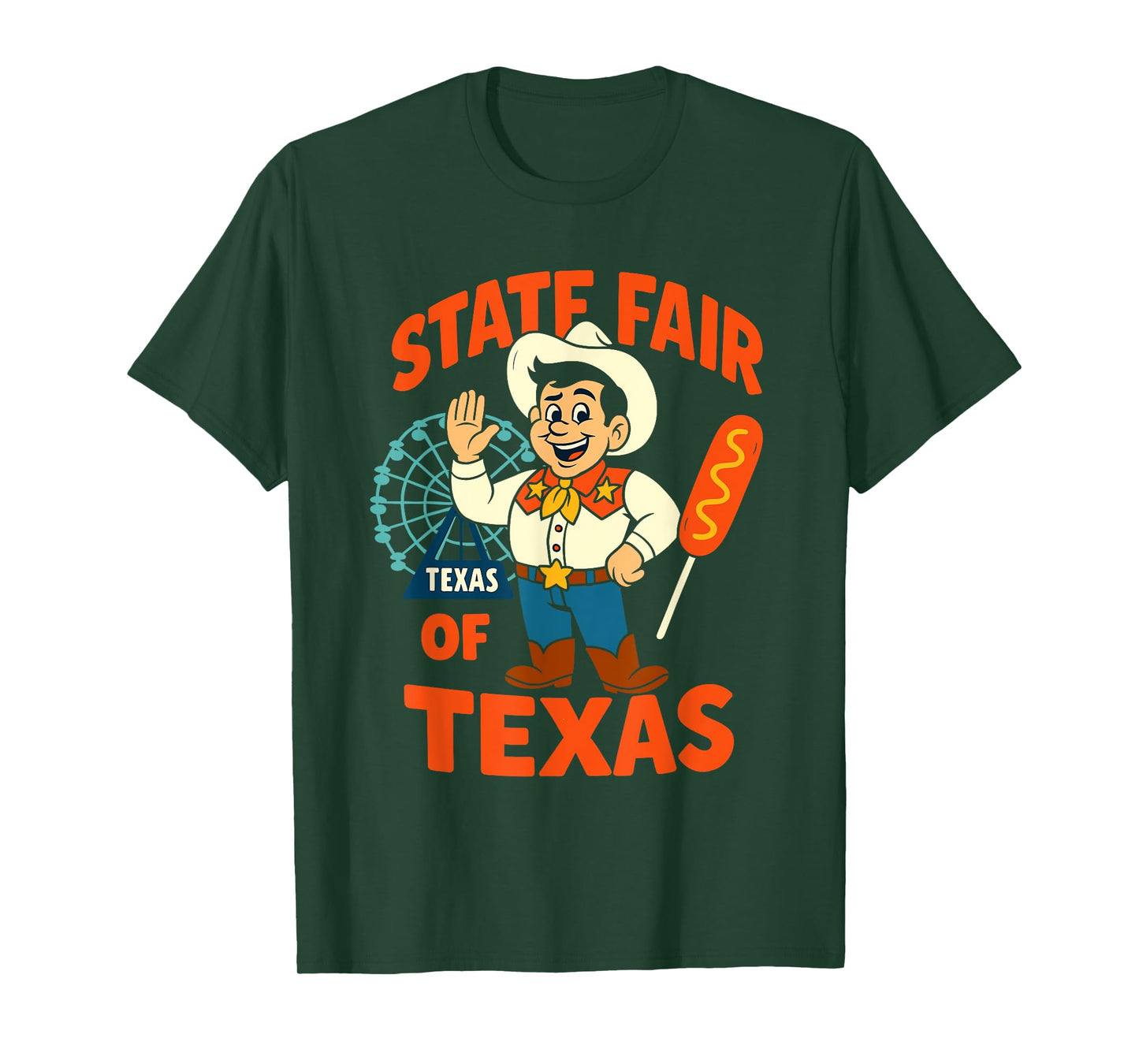 State Fair of Texas Corn Dog Funny Fair Day Men, Women, Kids T-Shirt