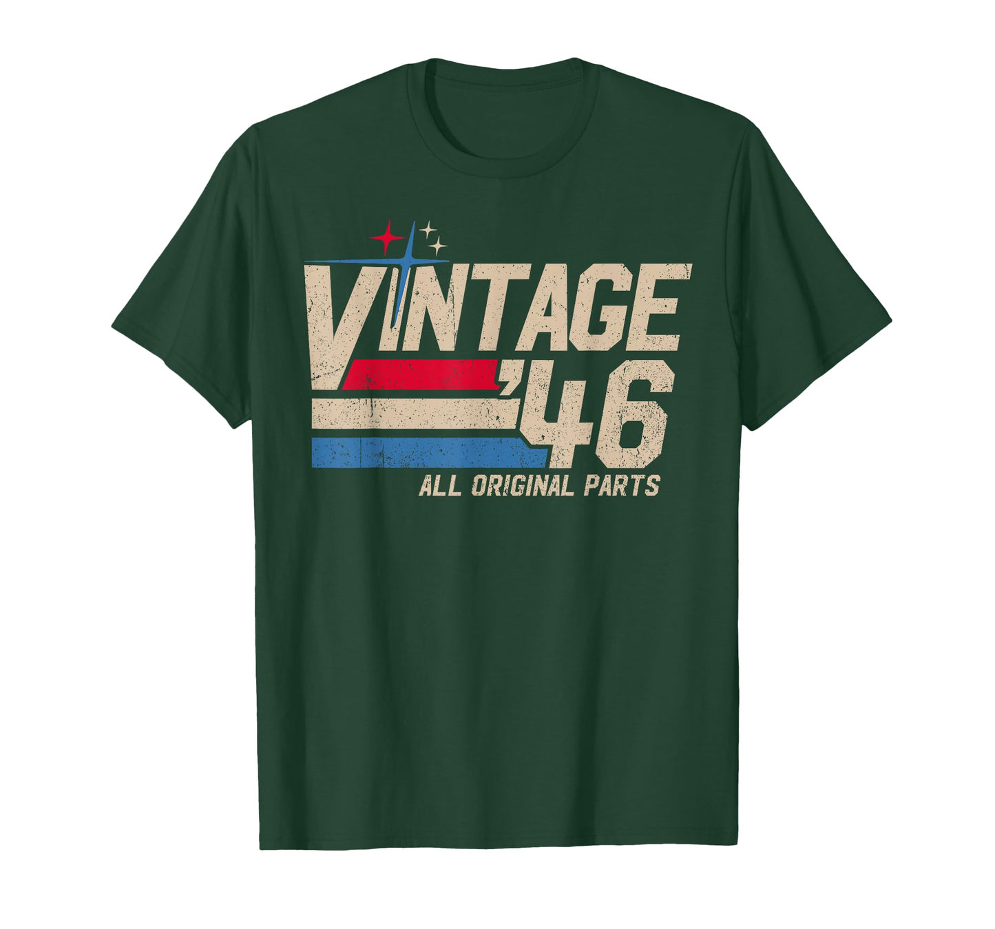 Vintage 1946 Retro 79th Birthday for Men Woman 79 Years Old T-Shirt