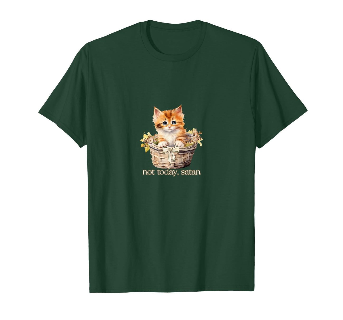Not Today Satan Kitten T-Shirt