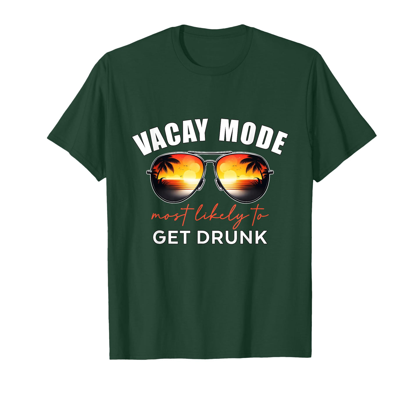 Retro Vacay Mode Most Likely To Get Drunk Summer Vacation T-Shirt