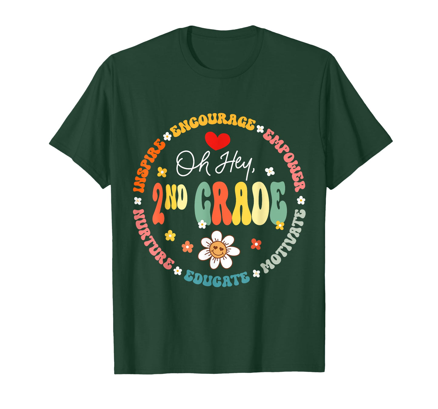 Second Grade Teacher Oh Hey 2nd Grade Life 1st Day Of School T-Shirt