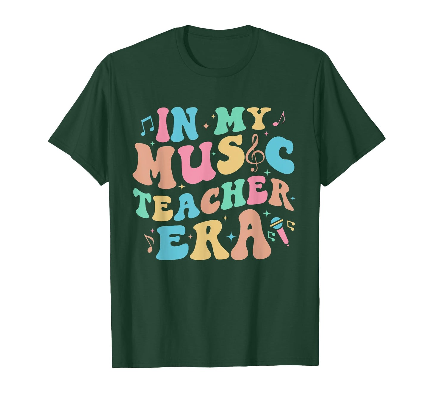 In My Music Teacher Era Back to School Squad Music Teacher Men Women T-Shirt