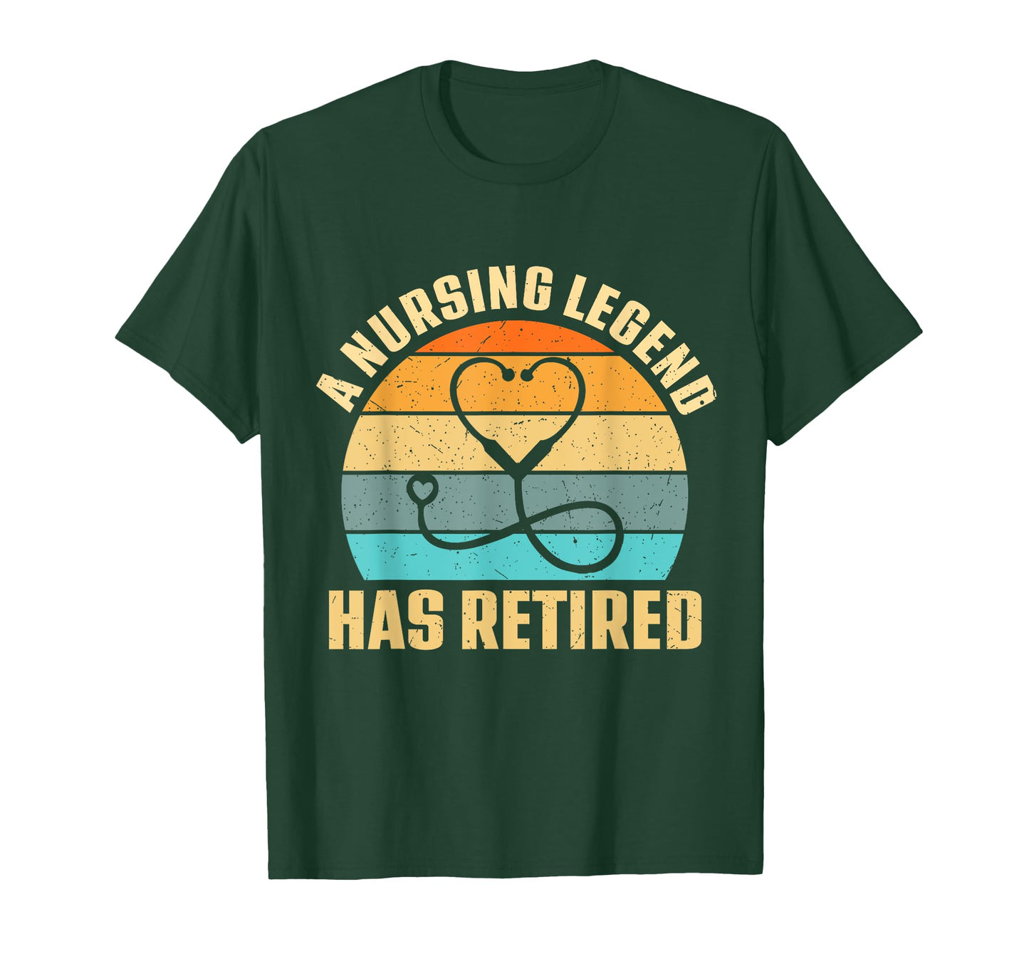 A Nursing Legend Has Retired Funny Retro Vintage Nurse Women T-Shirt
