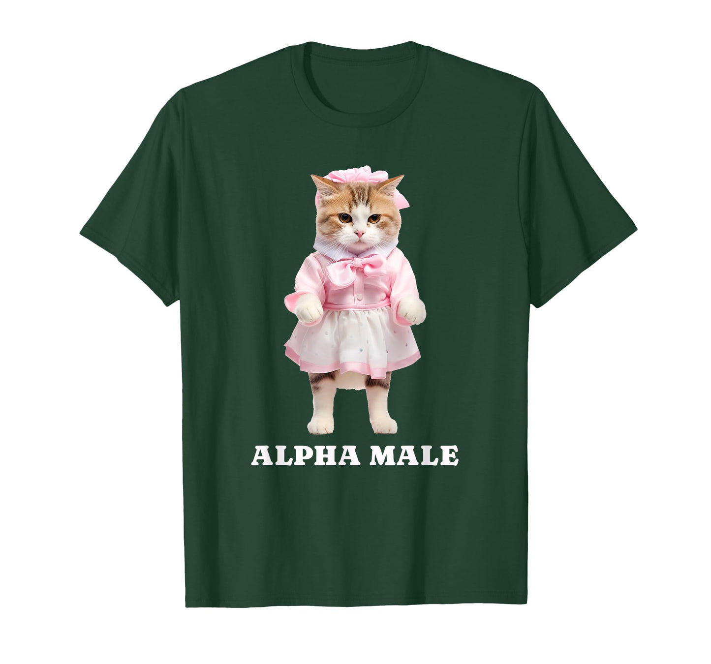 Alpha Male (with a funny little kitten cat print) T-Shirt