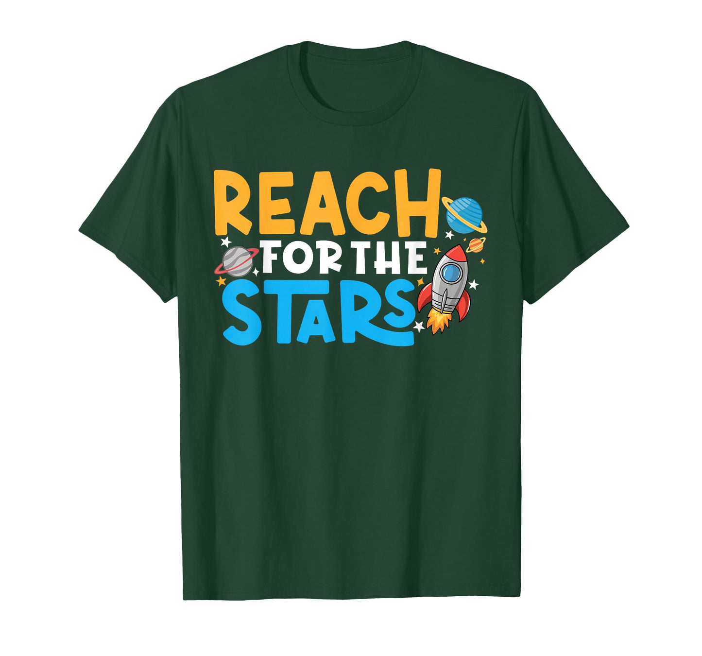 Growth Mindset Teacher Reach For The Stars T-Shirt