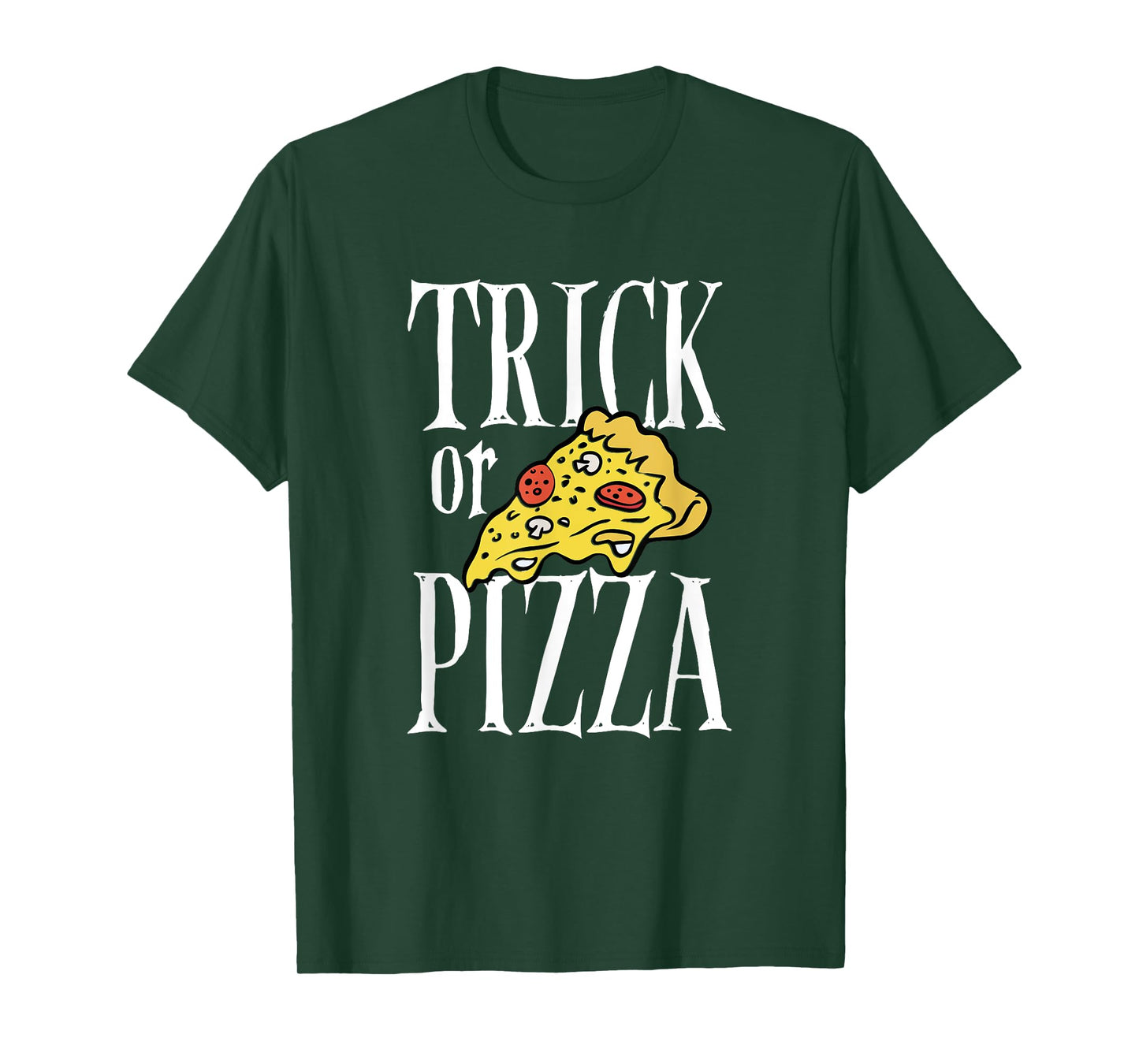 Cool Halloween Day Pizza Dough Trick Or Pizza Italian Food T-Shirt