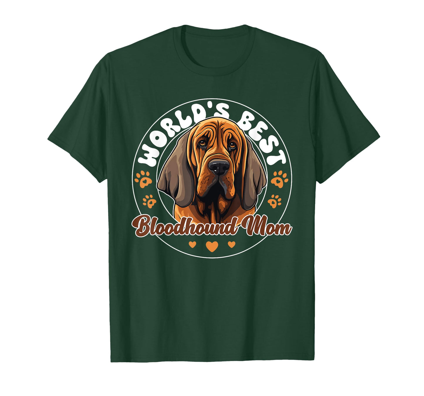 Bloodhound Groovy World's Best Bloodhound Mom T-Shirt