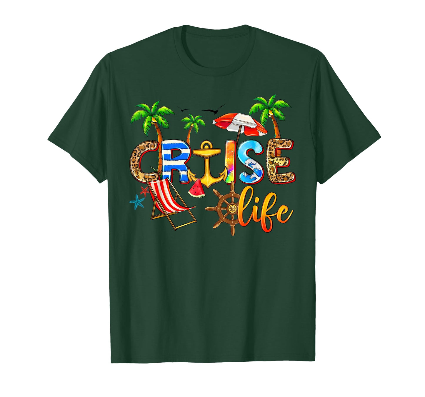 Cruise Life 2024 Summer Vacation Family Matching Men Women Girls Kids T-Shirt