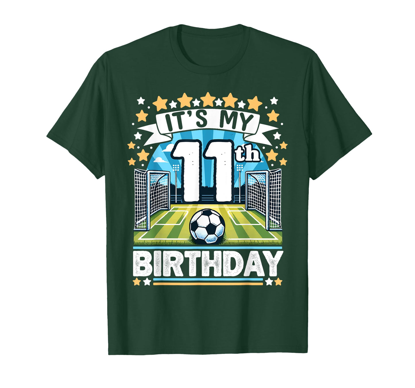 It's My 11th Birthday Soccer Football 11 Years Boy Player T-Shirt