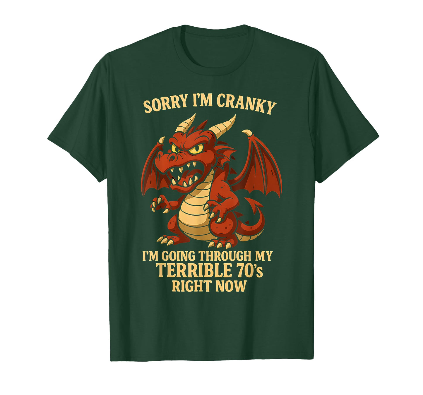 Sorry I'm Cranky I'm Going Through My Terrible 70's Now T-Shirt