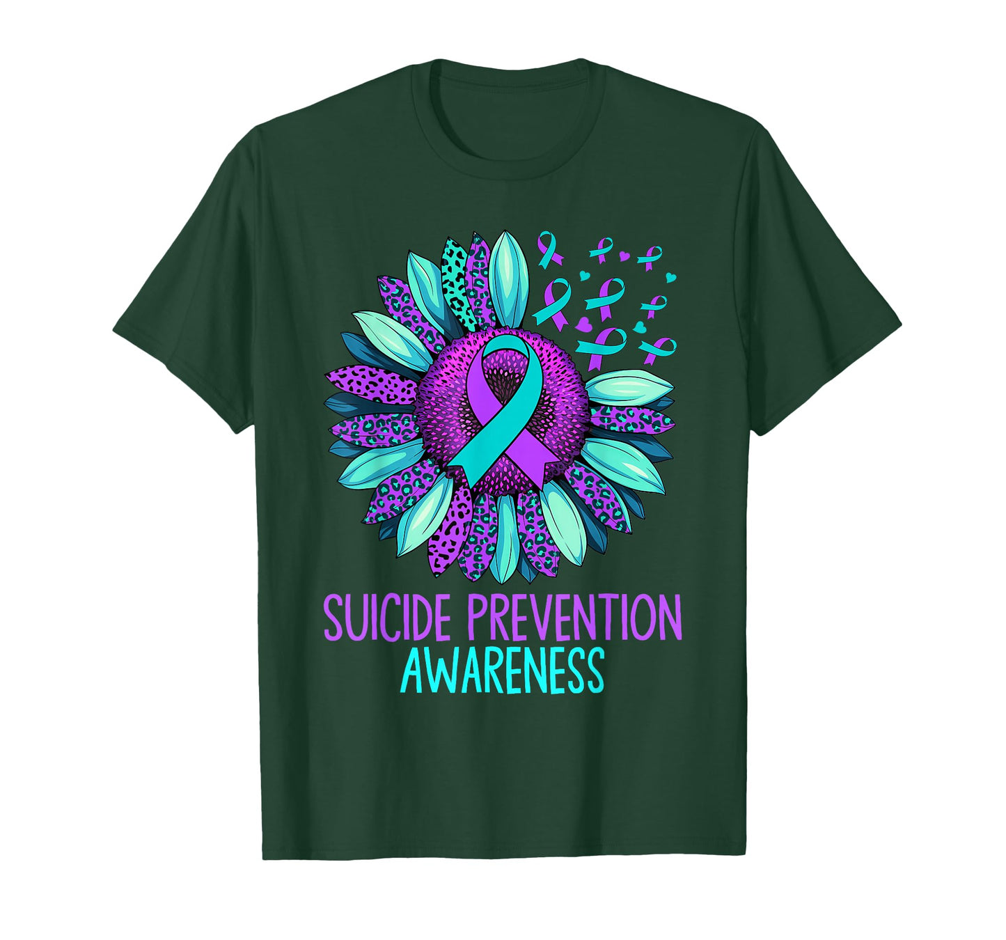 Vintage Sunflower Suicide Prevention Awareness Men Women T-Shirt