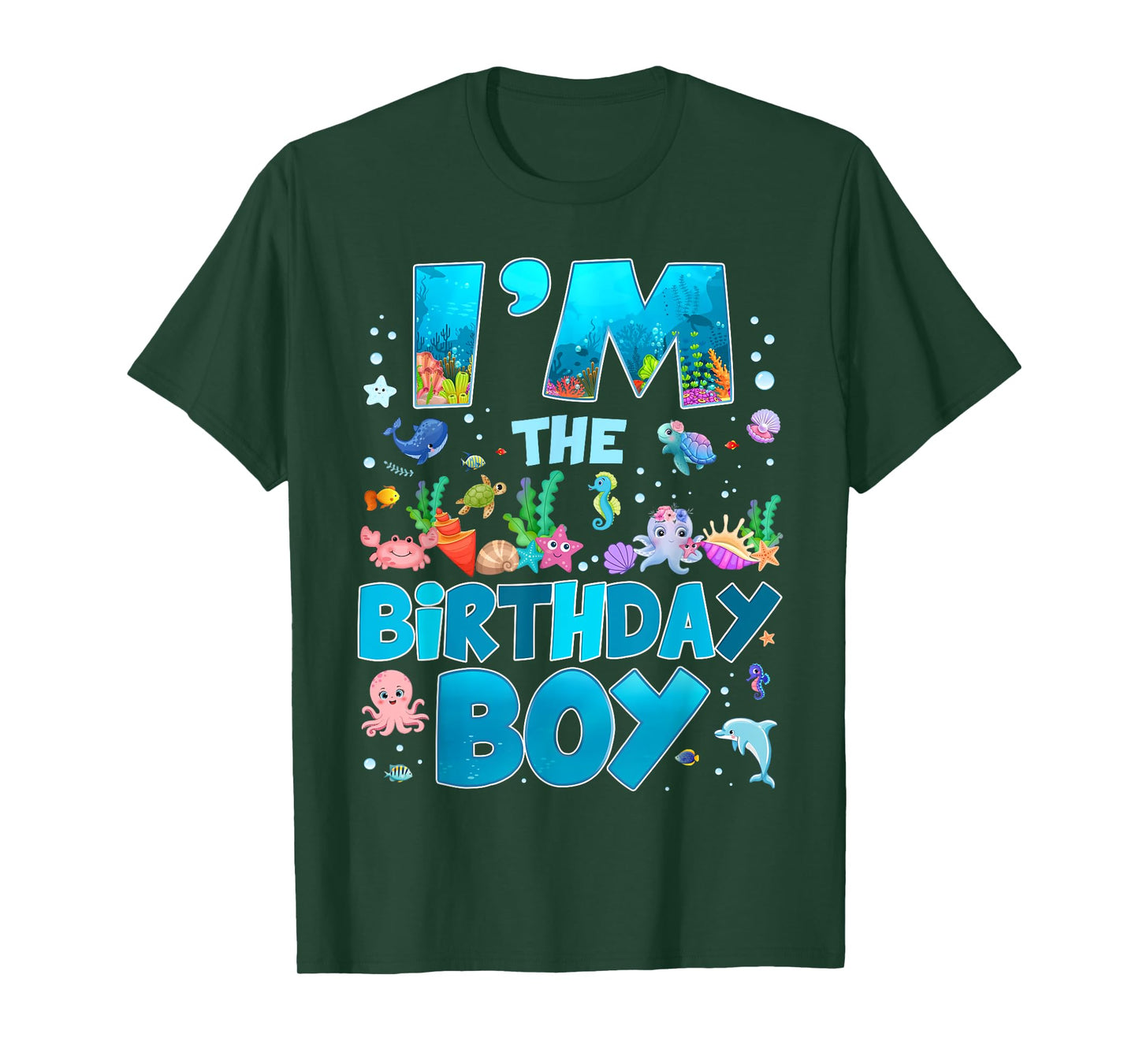 I'm The Birthday Boy Ocean Animal Wildlife Birthday Family T-Shirt