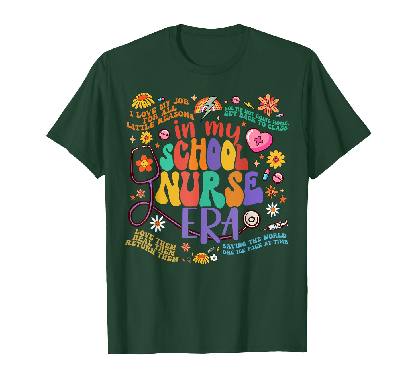 Women In My School Nurse Era School Nurse Week 2024 T-Shirt