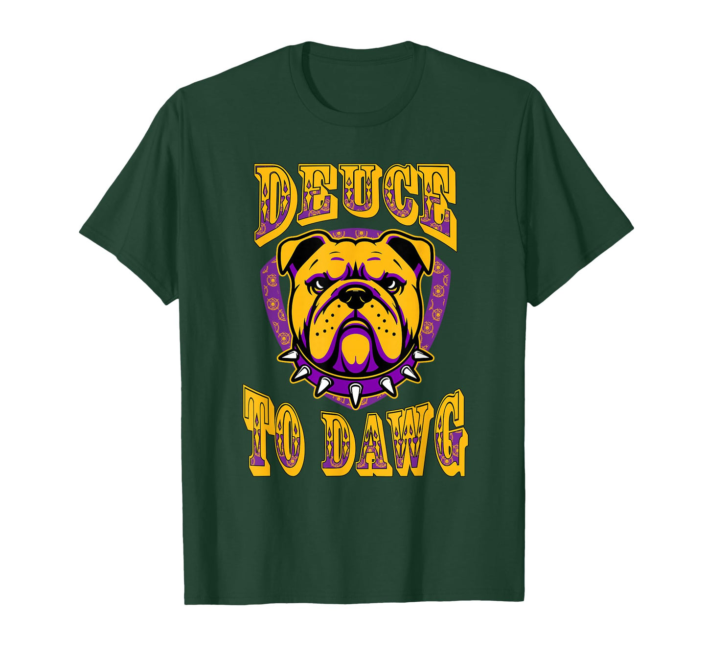 AMAZIGREEK Omega Psi Phi Fraternity Paraphernalia, Deuce To Dawg T-Shirt