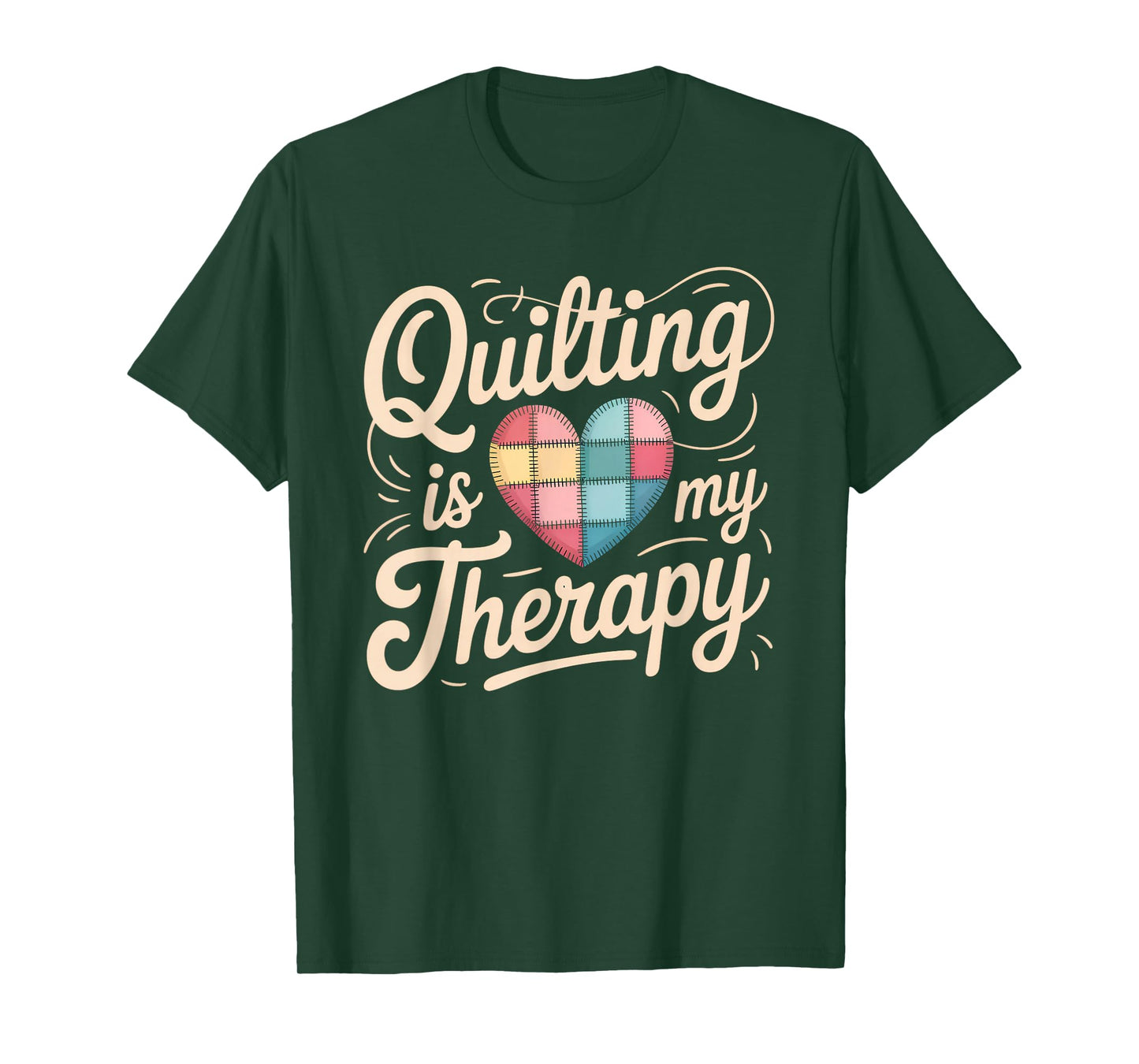 Quilting Is My Therapy Quilting Tee For Women Sewing T-Shirt