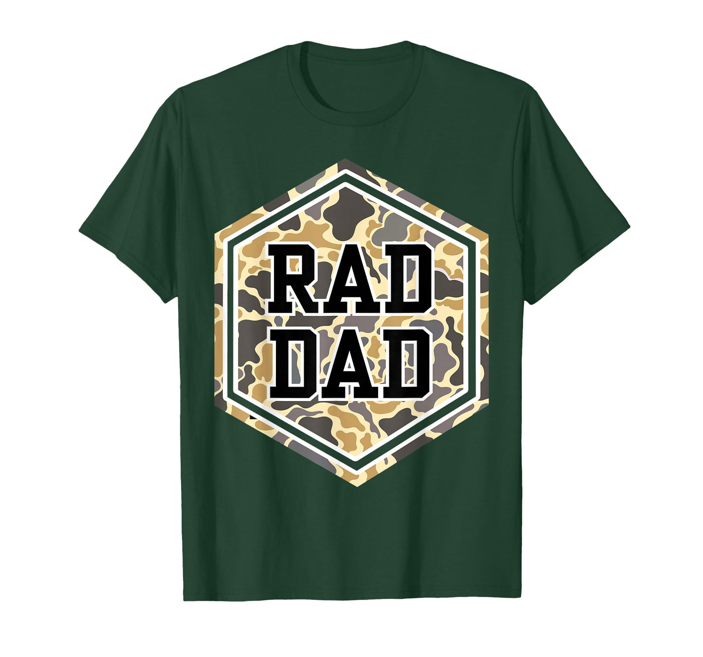 Vintage Rad Camo Dad Daddy Grandpa Papa Fathers Day Dad Life T-Shirt