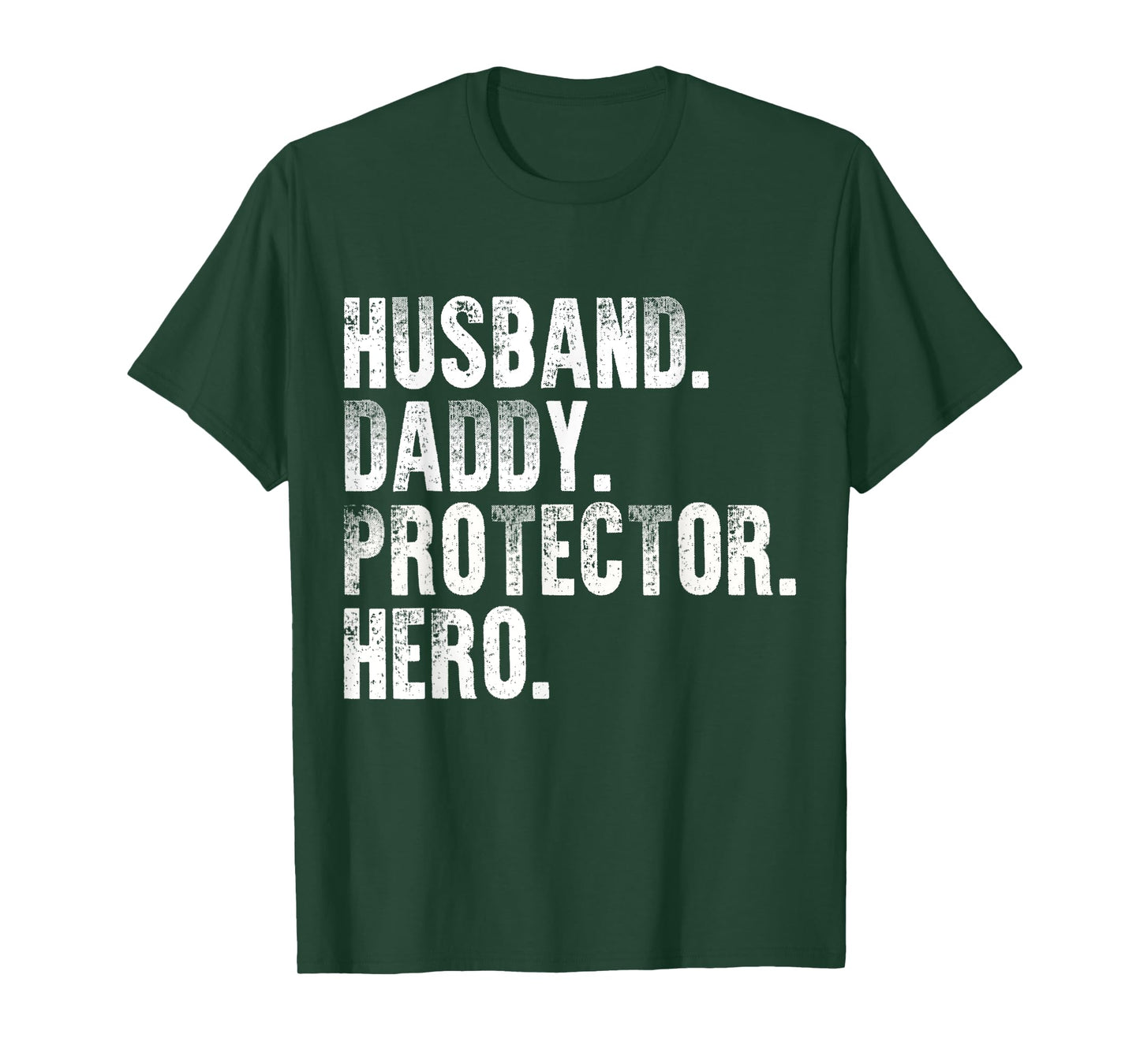 Husband Daddy Protector Hero Funny Father's Day Mens T-Shirt